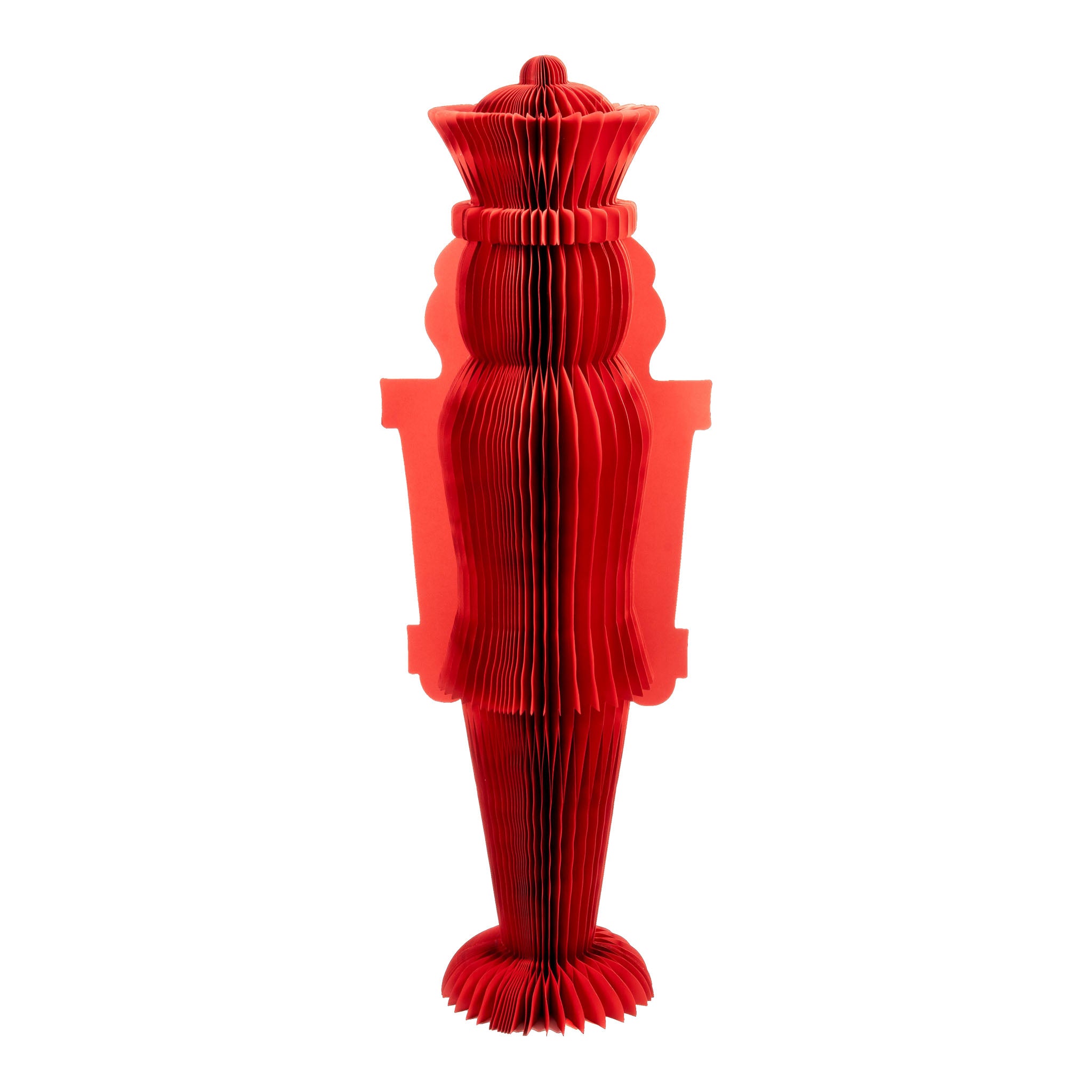 100cm Burgundy Paper Nutcracker - Seasonal Decor