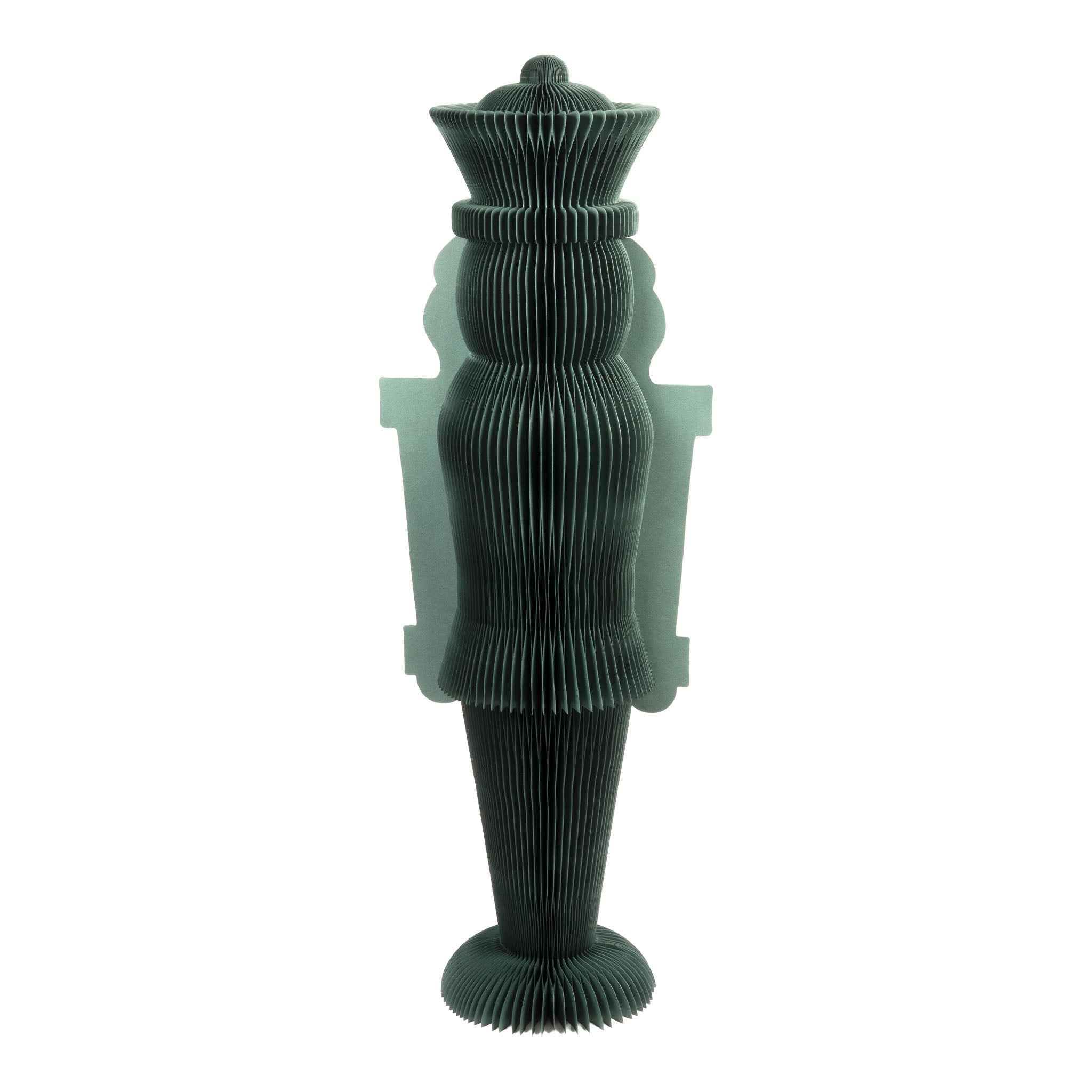 100cm Green Paper Nutcracker - Seasonal Decor