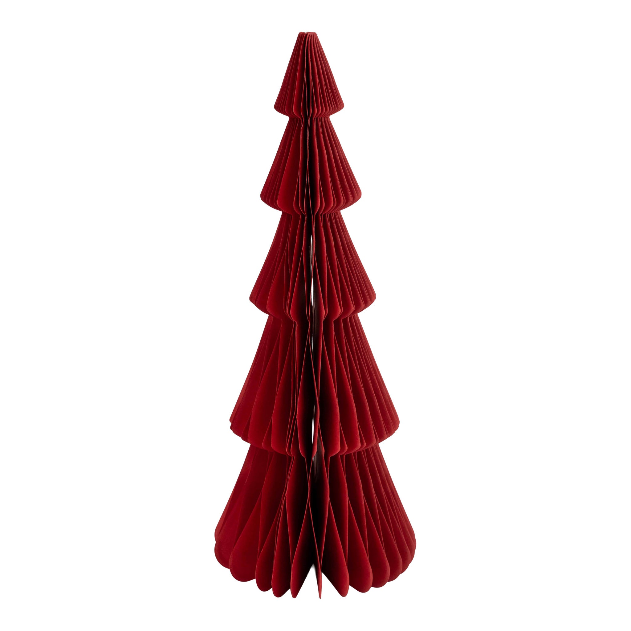 30cm Burgundy Slimline Paper Tree - Seasonal Decor