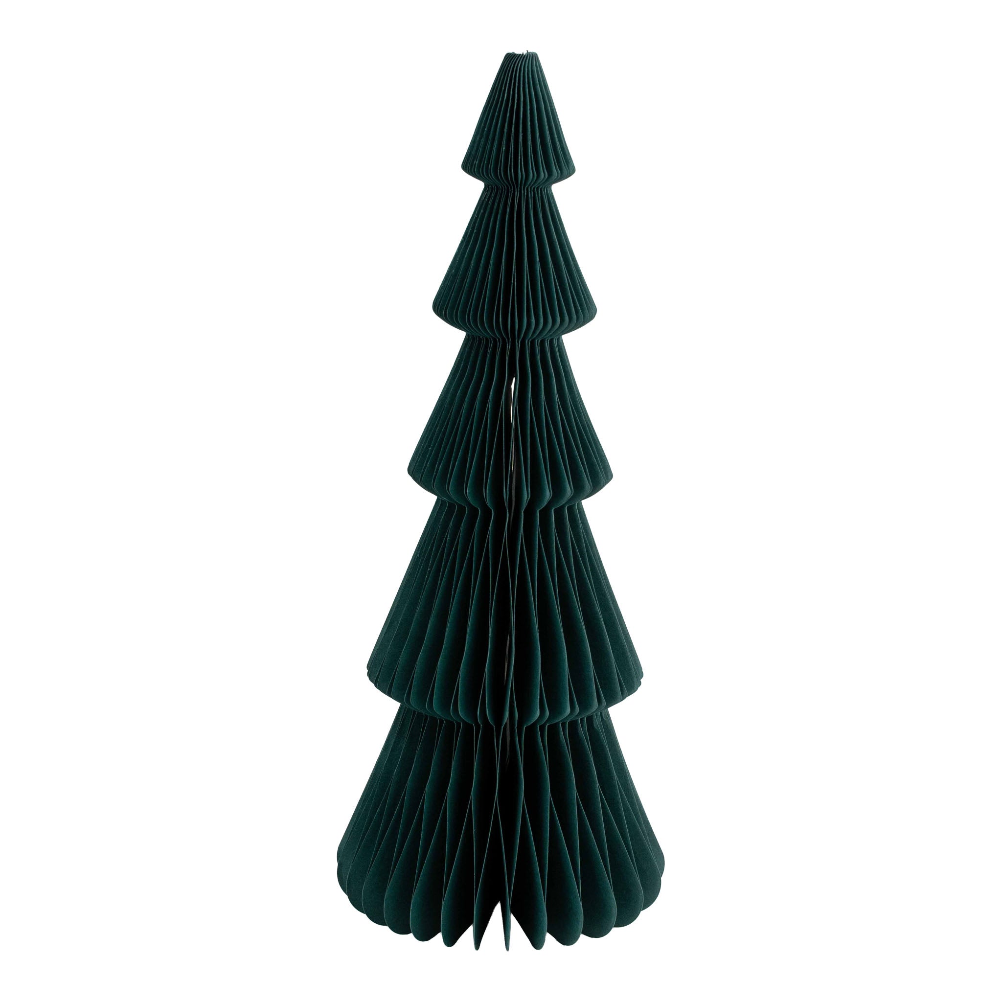 30cm Green Slimline Paper Tree - Seasonal Decor