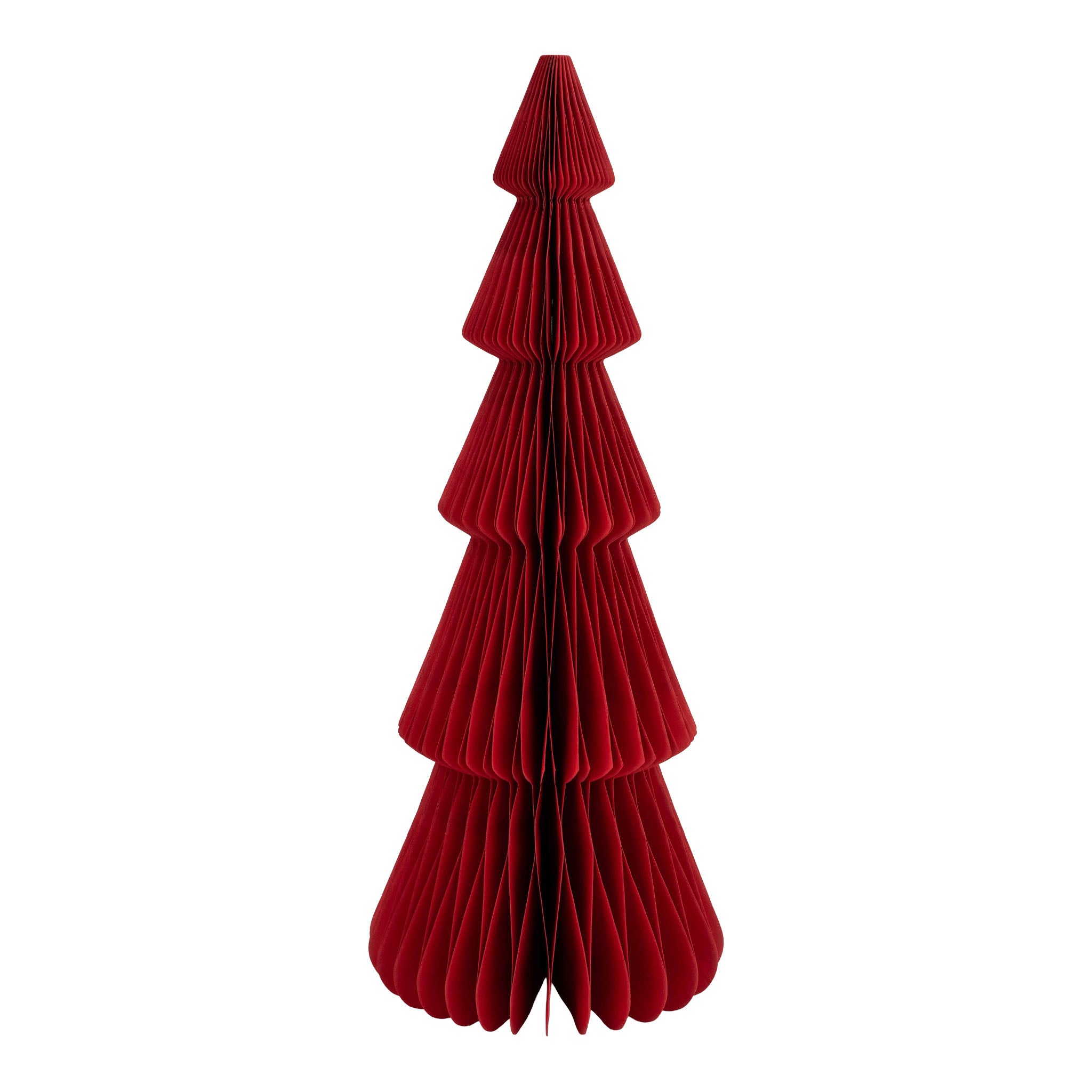 40cm Burgundy Slimline Paper Tree - Seasonal Decor