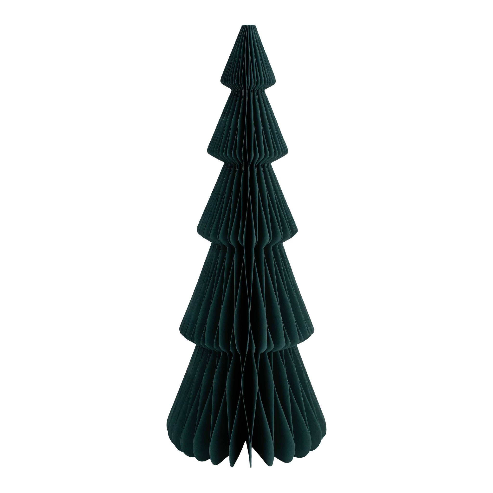 40cm Green Slimline Paper Tree - Seasonal Decor