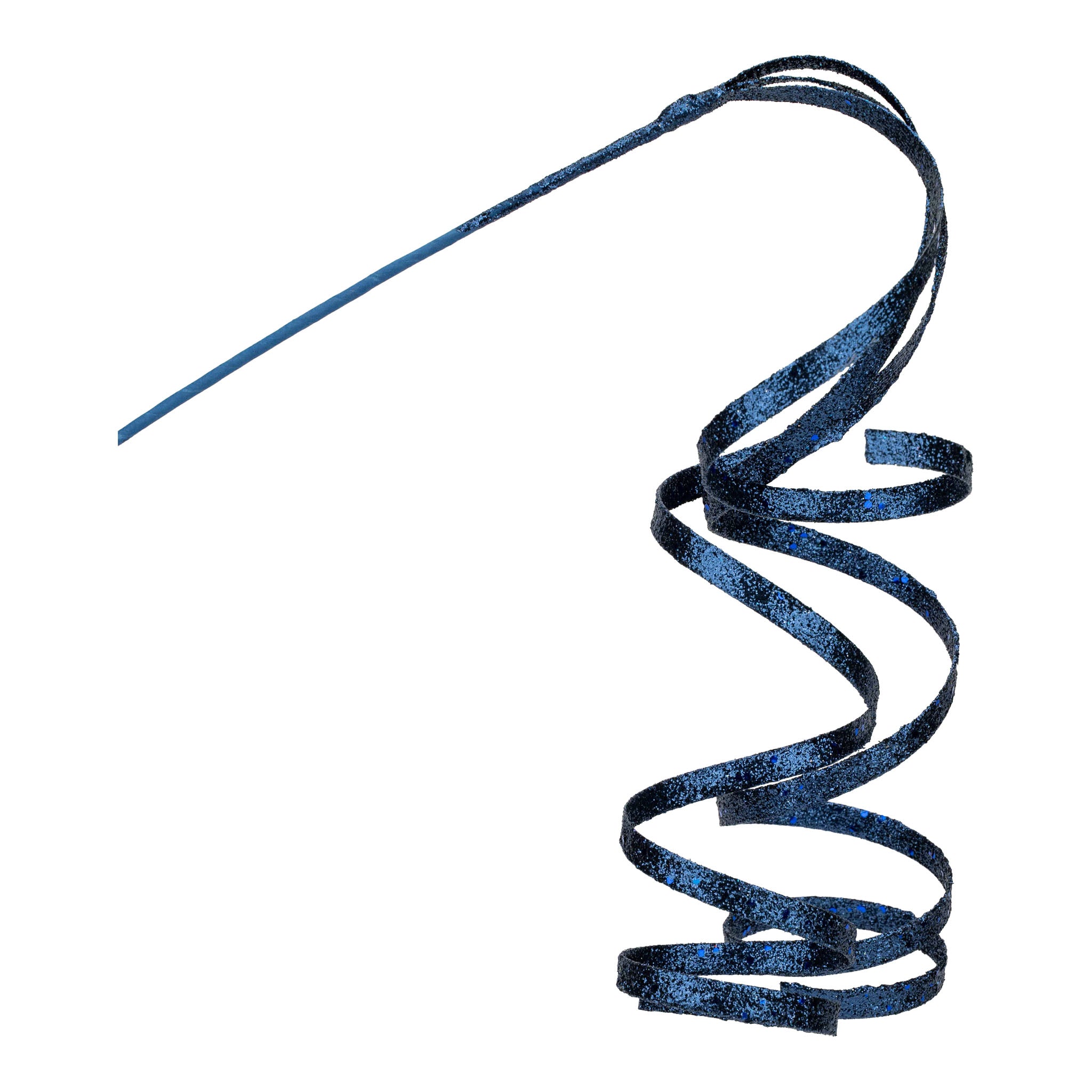 Navy Blue Swirl Spray - Seasonal Decor