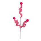 Pink Fluffy Coil Spray - Seasonal Decor