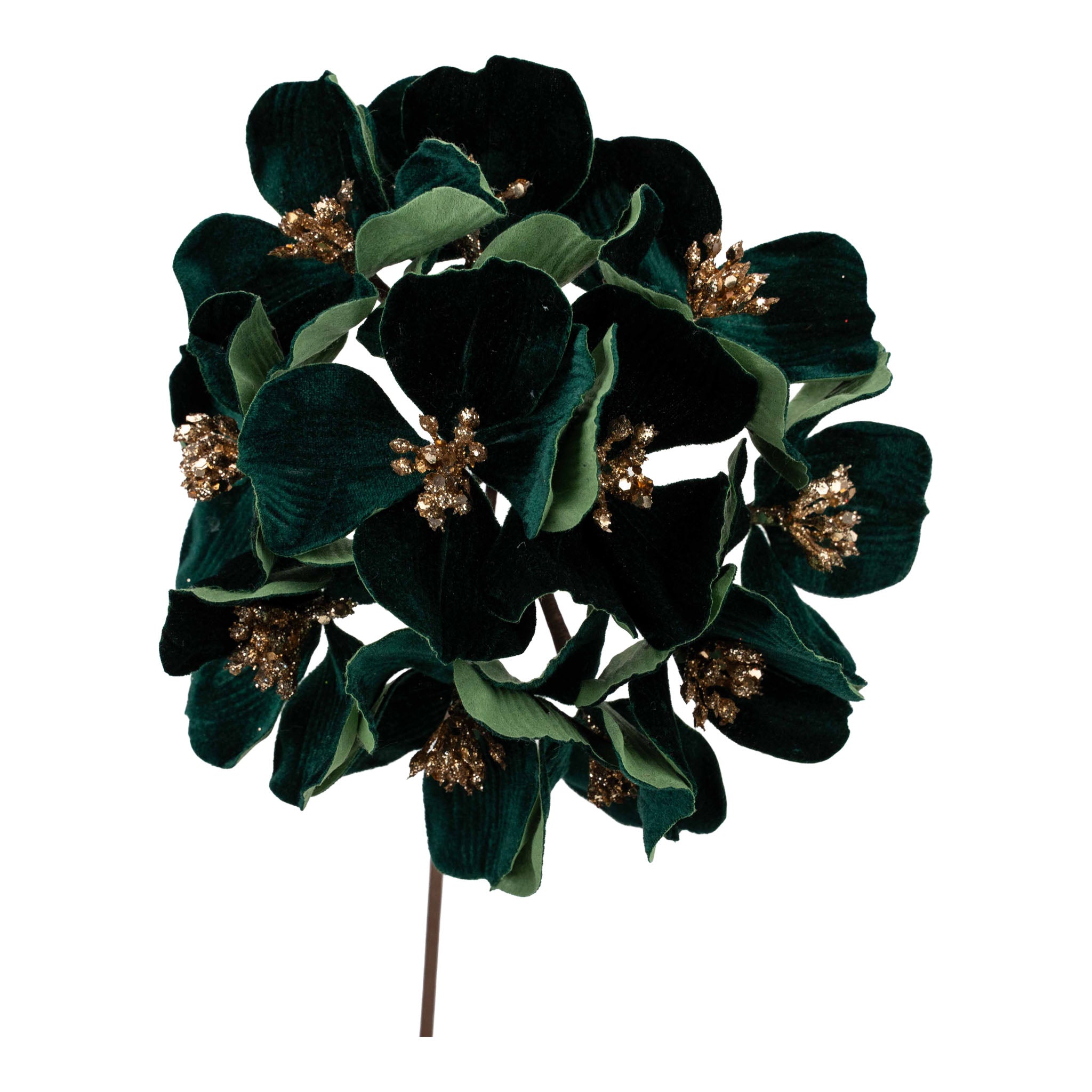 Emerald Christmas Hydrangea Flower - Seasonal Decor