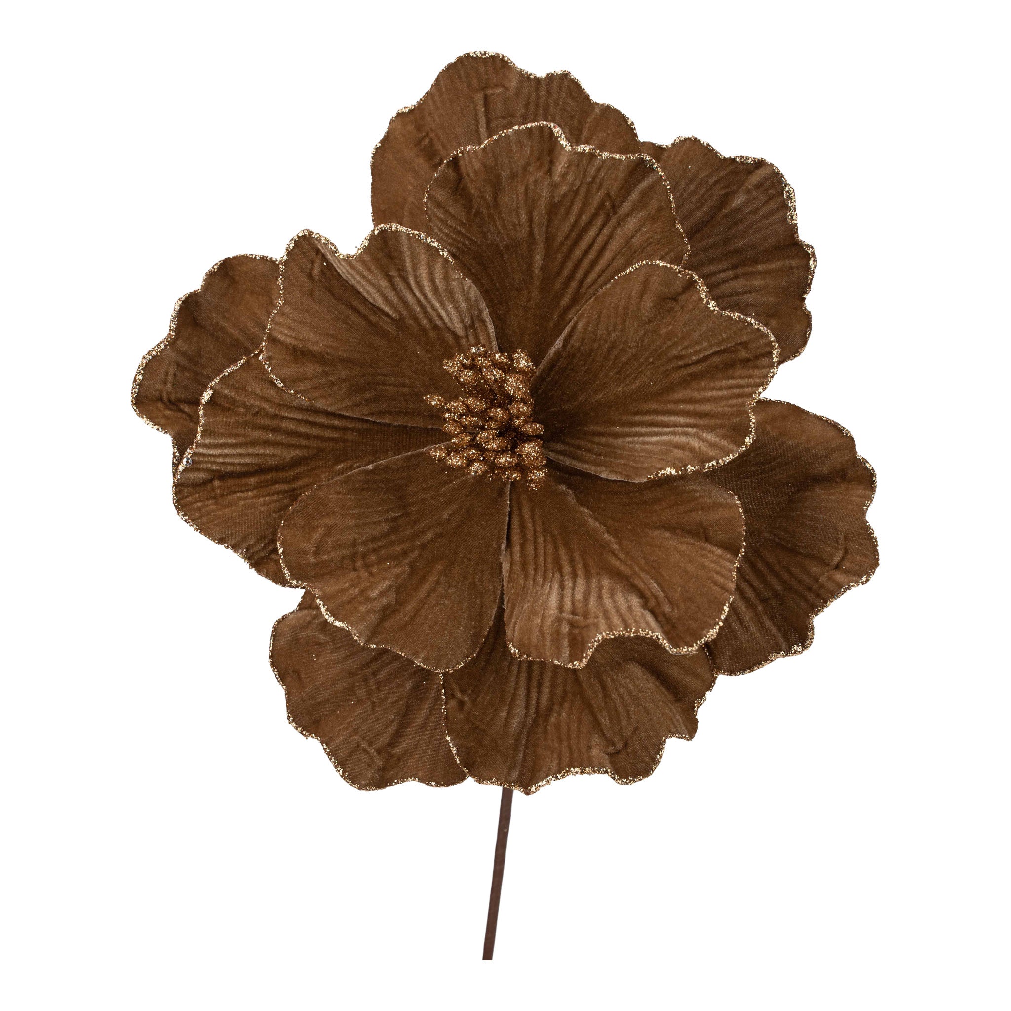 Brown Magnolia Flower - Seasonal Decor