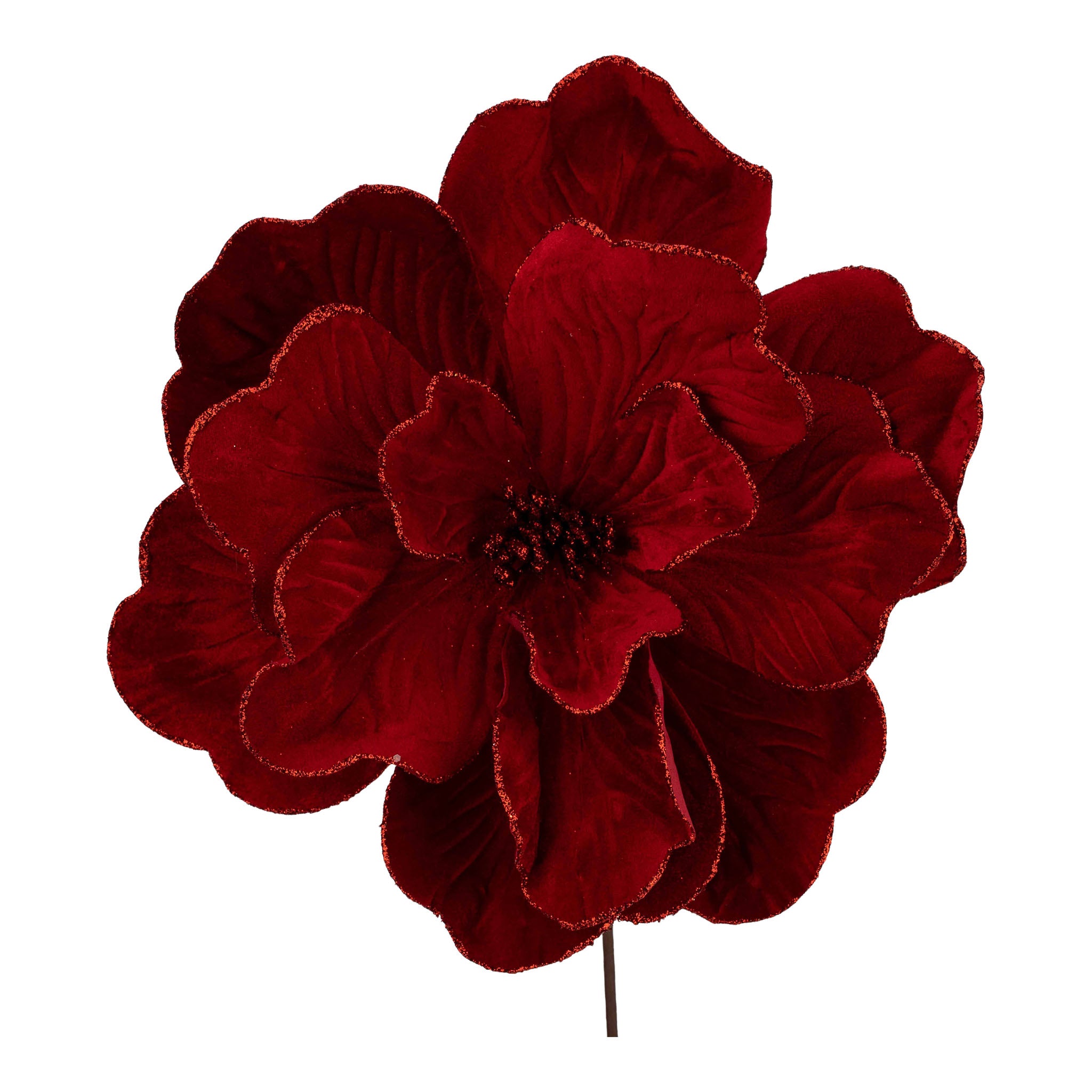 Red Magnolia Flower - Seasonal Decor