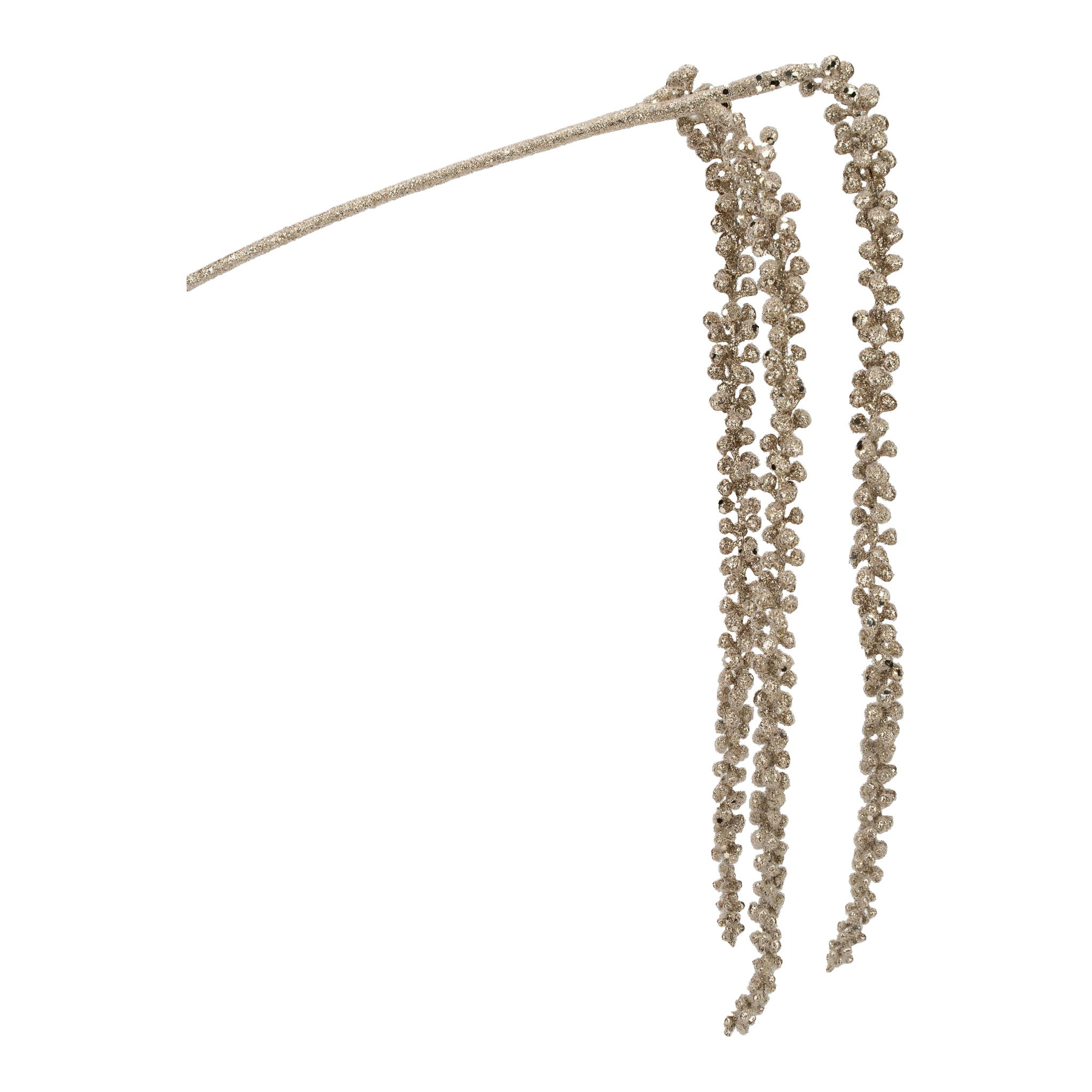 Champagne Weeping 3 Branch Spray - Seasonal Decor