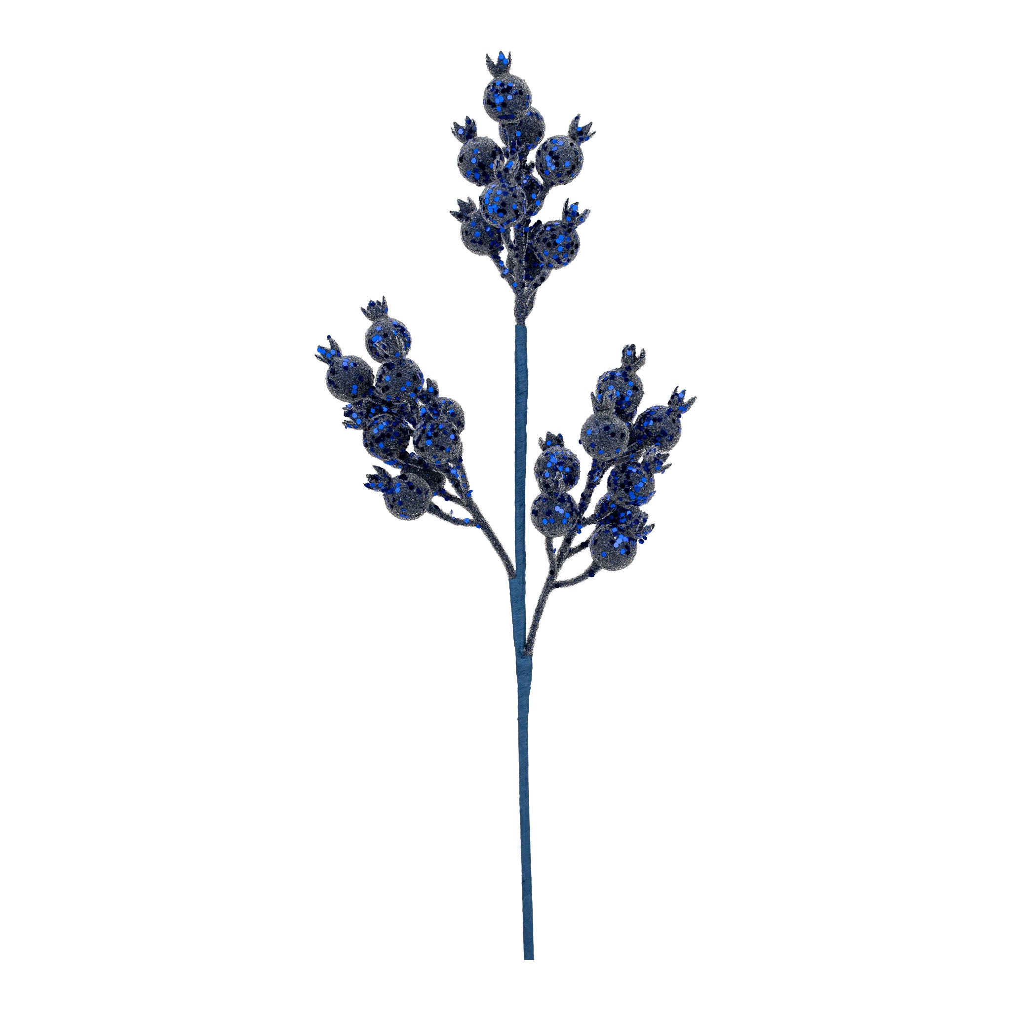 Midnight Blue Berry Spray - Seasonal Decor