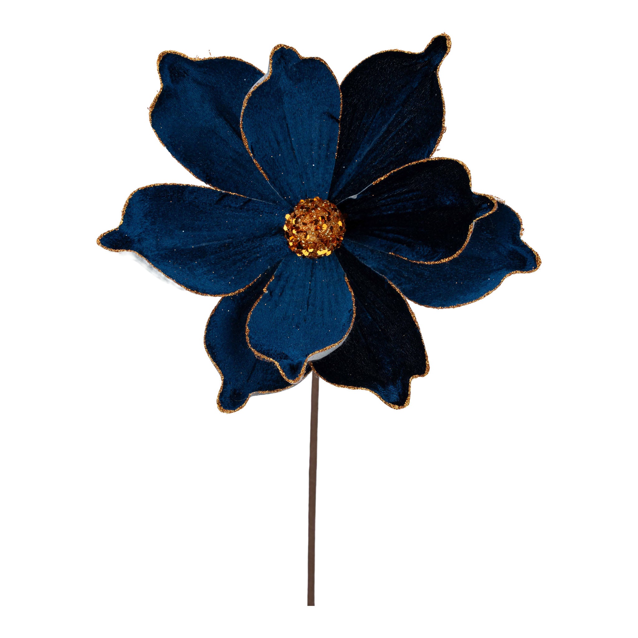 Midnight Blue Magnolia Flower - Seasonal Decor