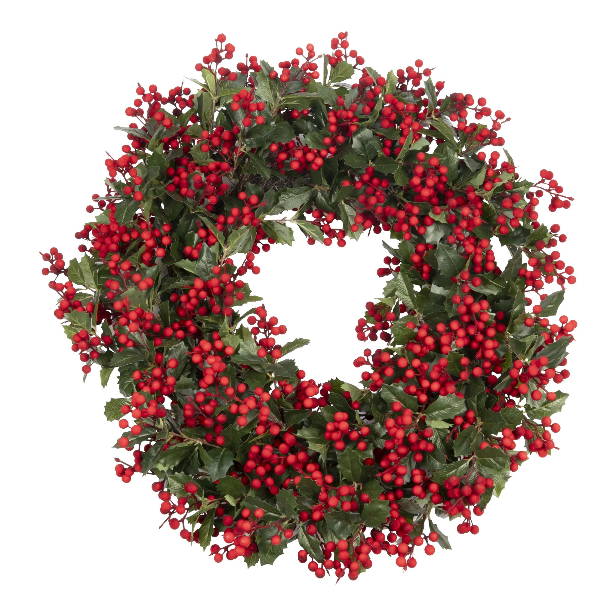 90cm Red Berry Wreath - Seasonal Decor