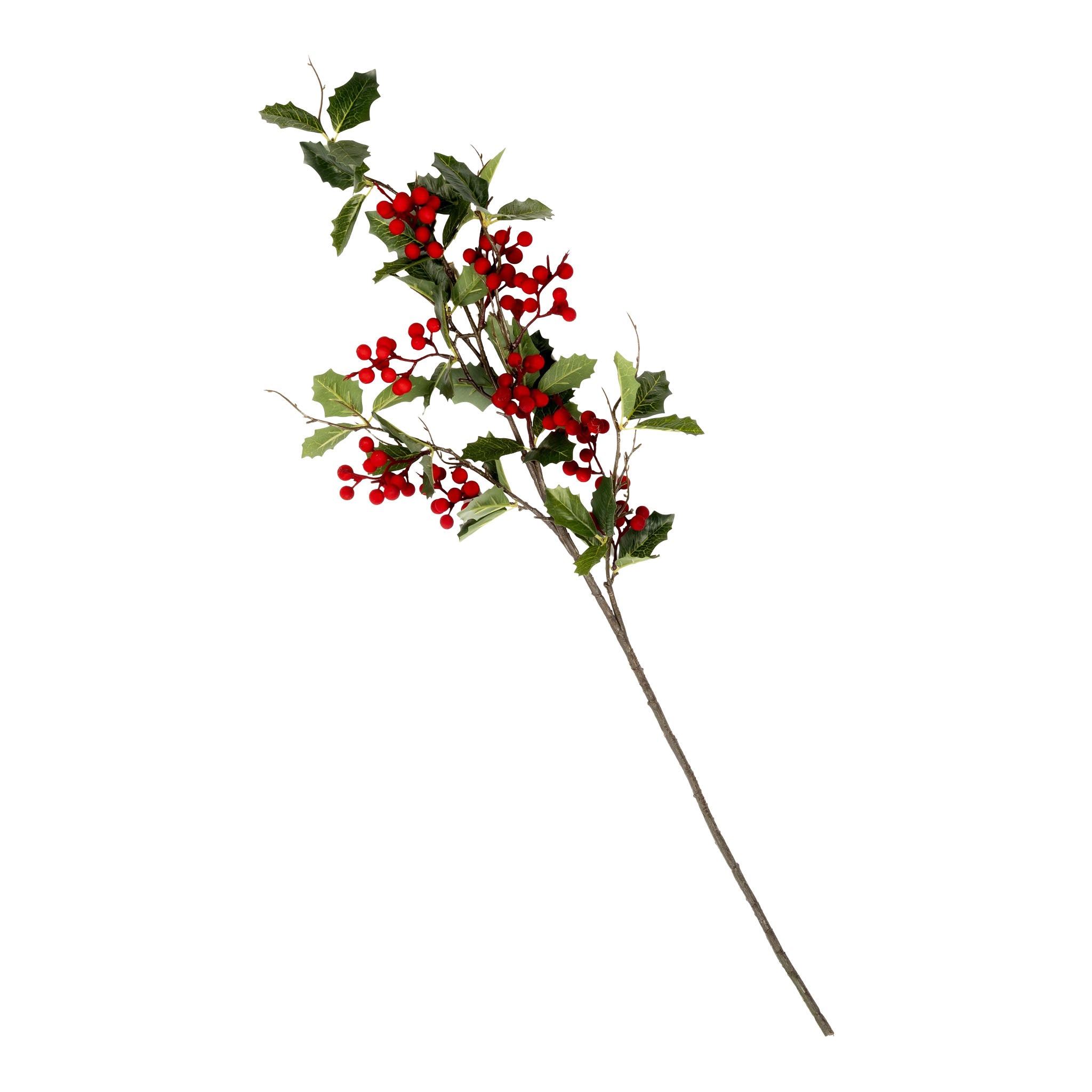 100cm Red Berry Spray - Seasonal Decor