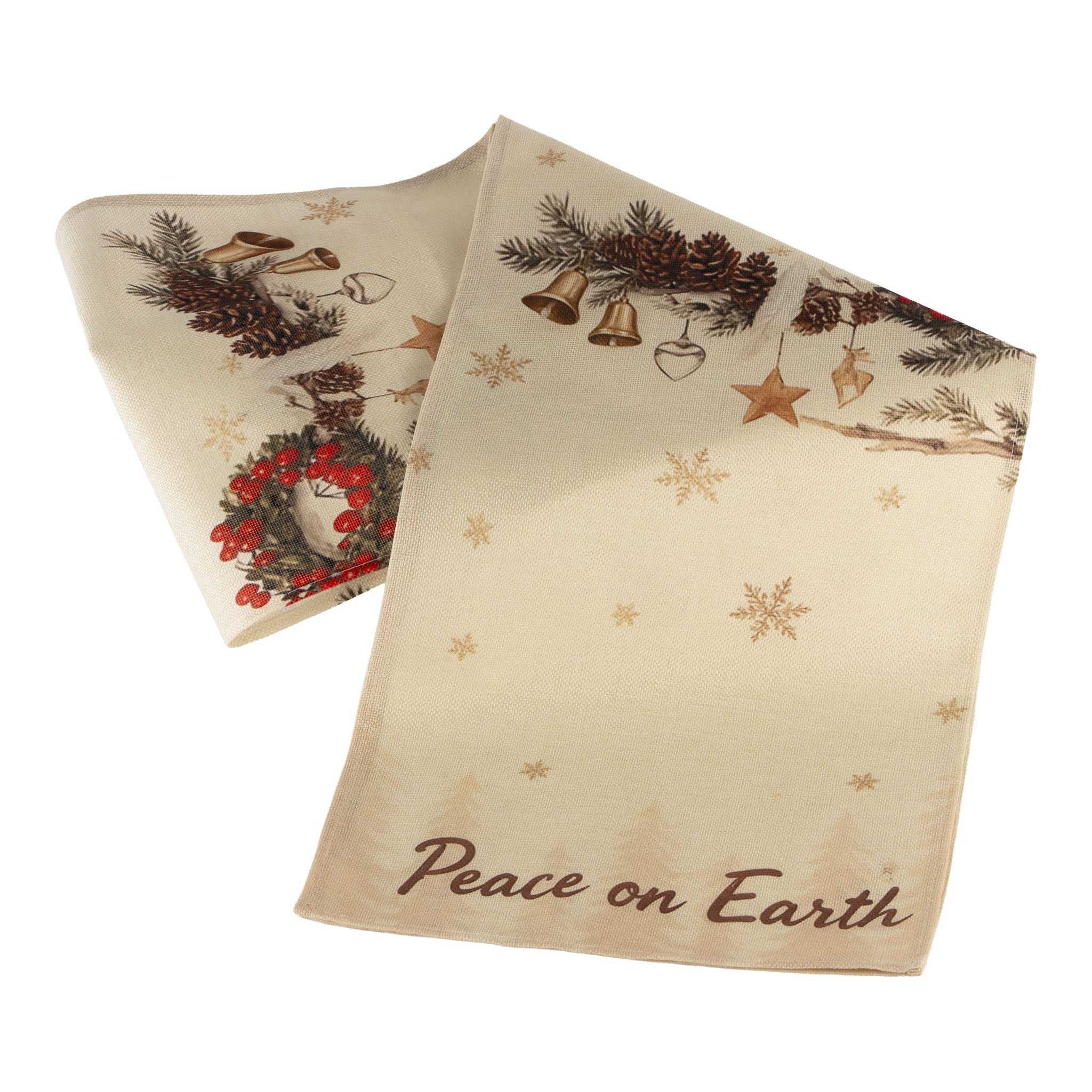 Peace on Earth Table Runner - Seasonal Decor