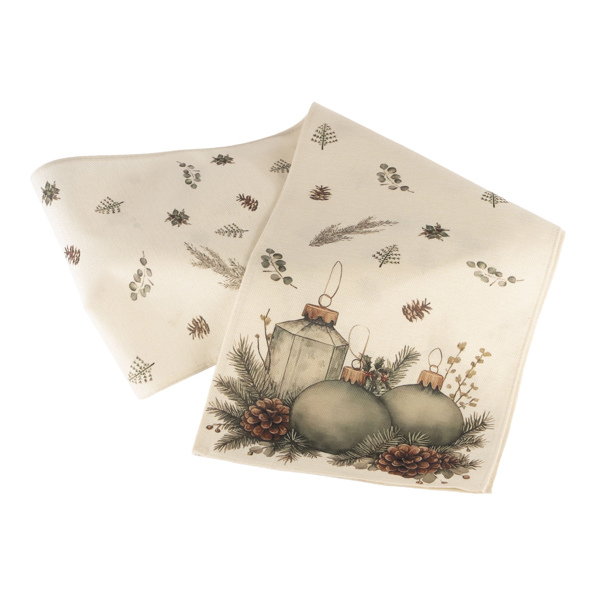 Green Bauble Table Runner - Seasonal Decor
