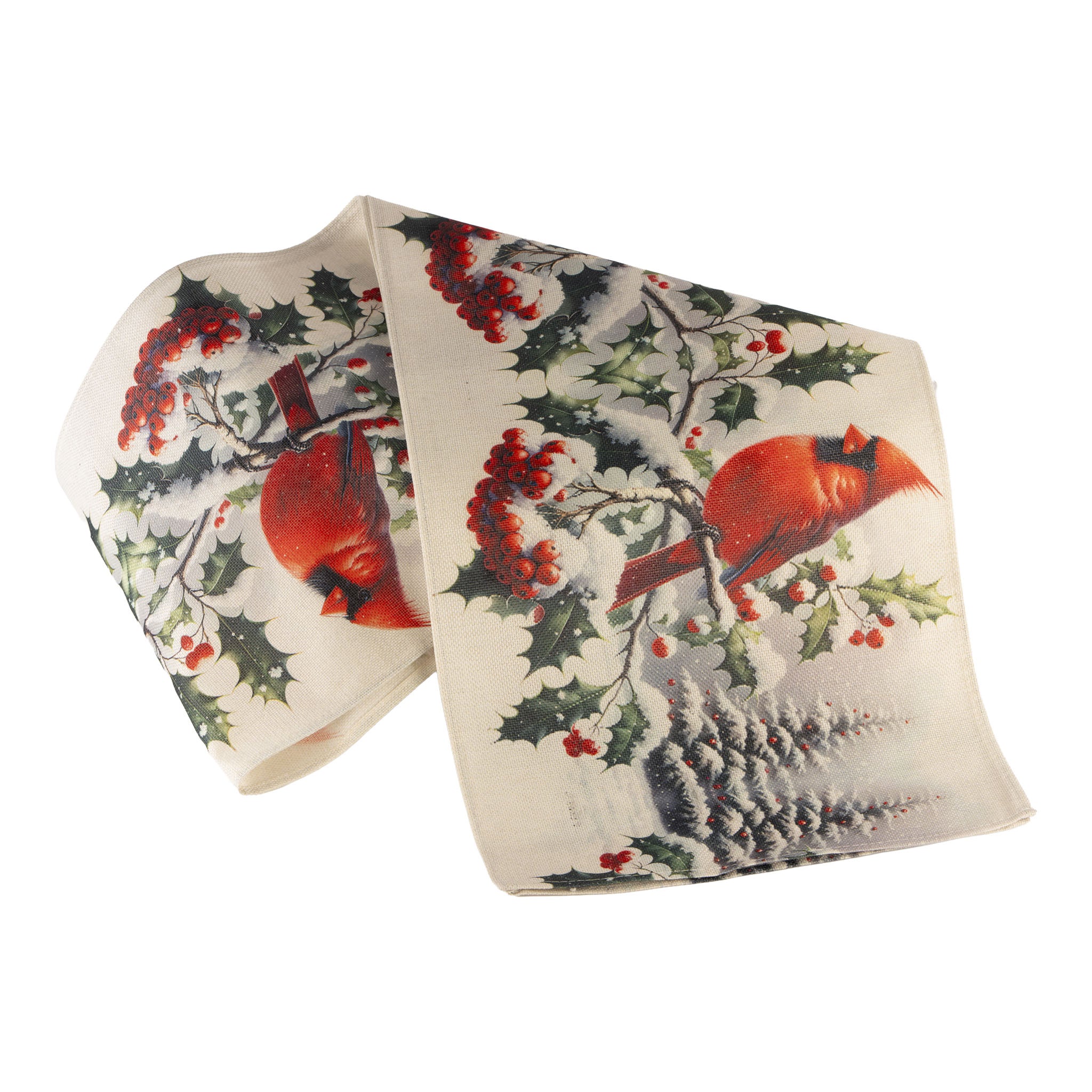 Red Cardinals Table Runner - Seasonal Decor