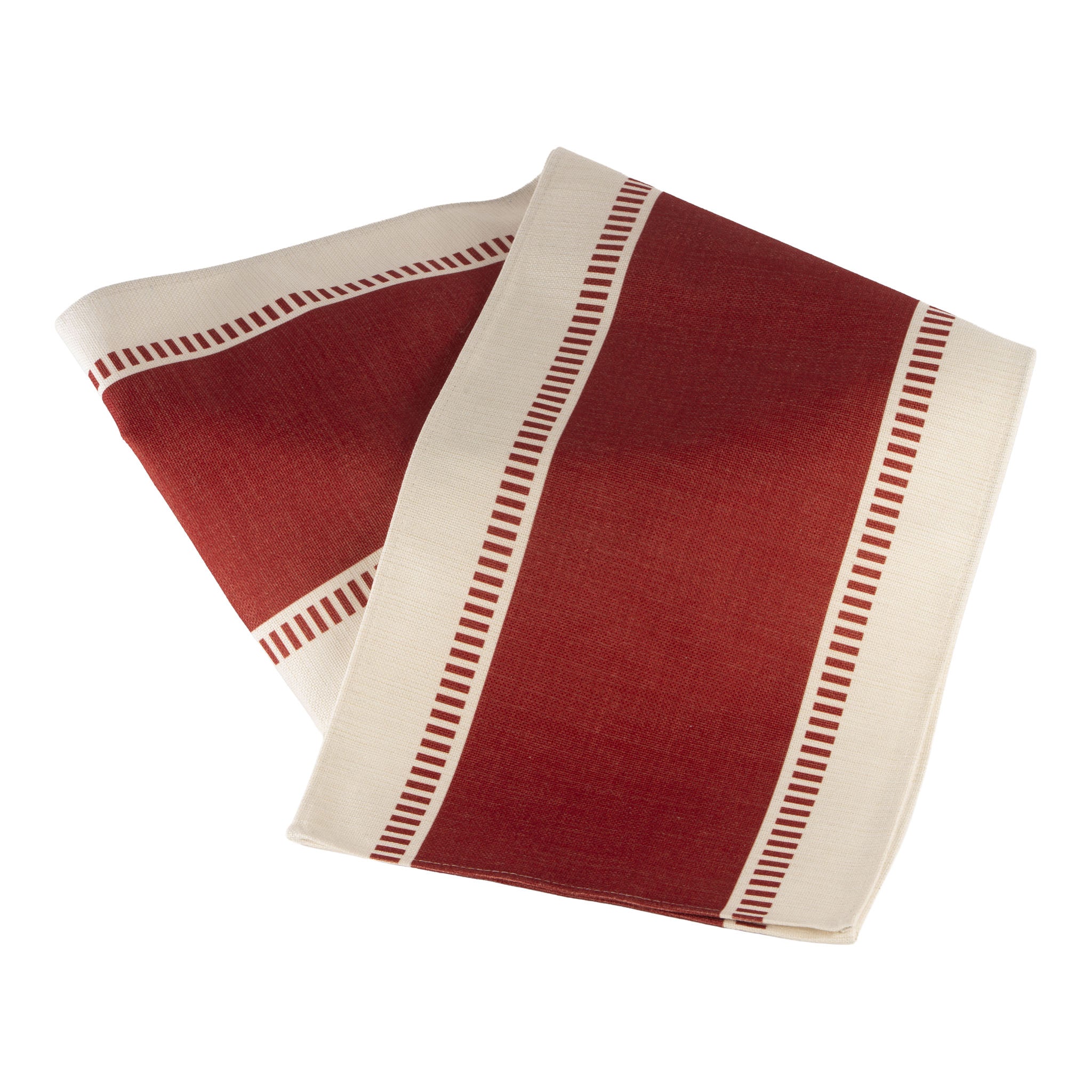Deluxe Red White Striped Table Runner - Seasonal Decor