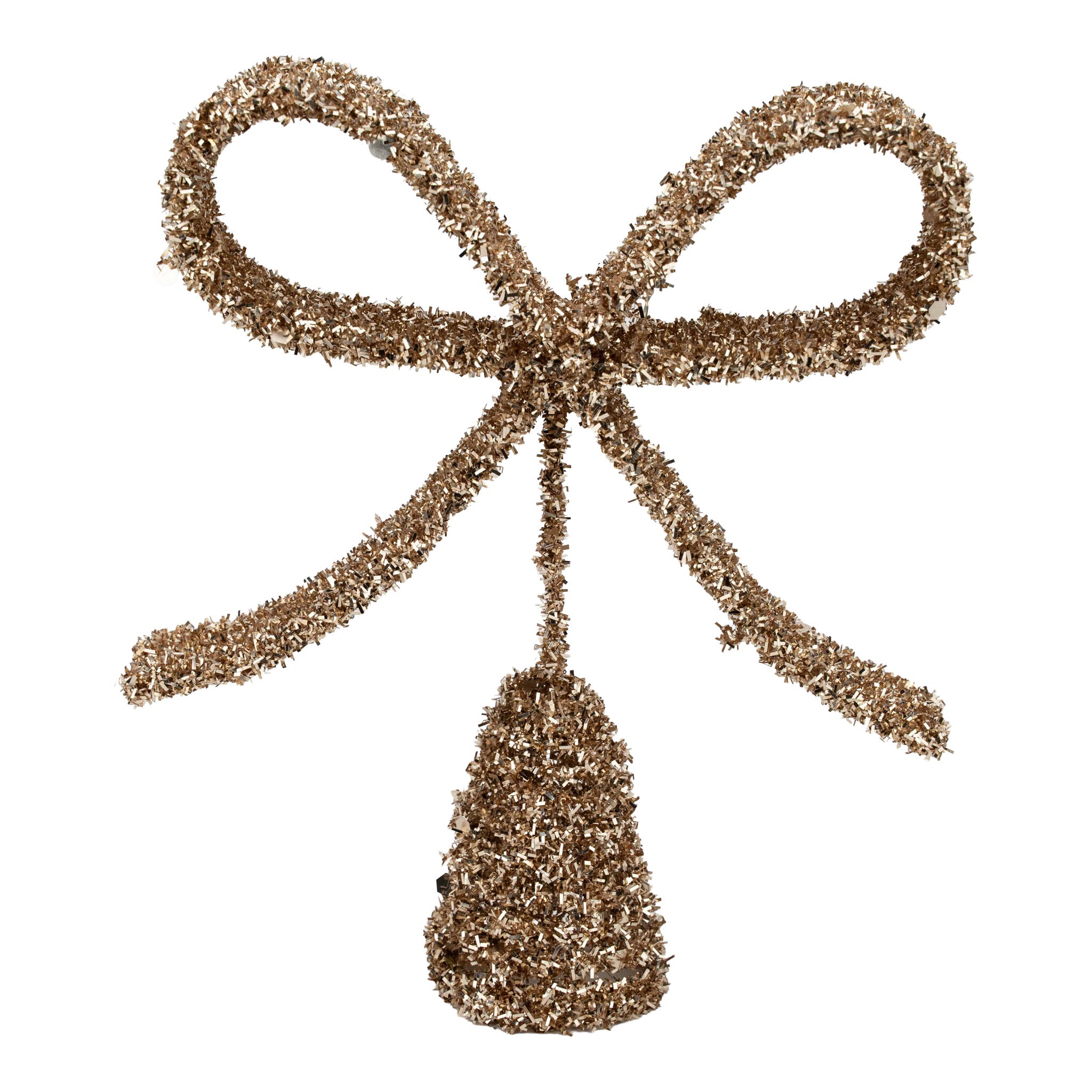 Champagne Bow Tree Topper - Seasonal Decor
