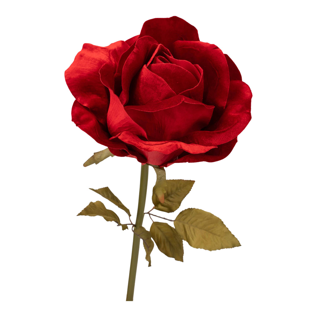 25cm Red Rose Large - Seasonal Decor