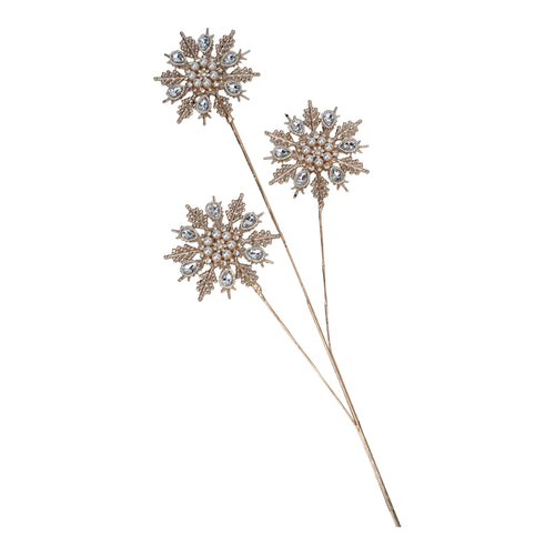 76cm Starburst 3 Spike Spray - Seasonal Decor
