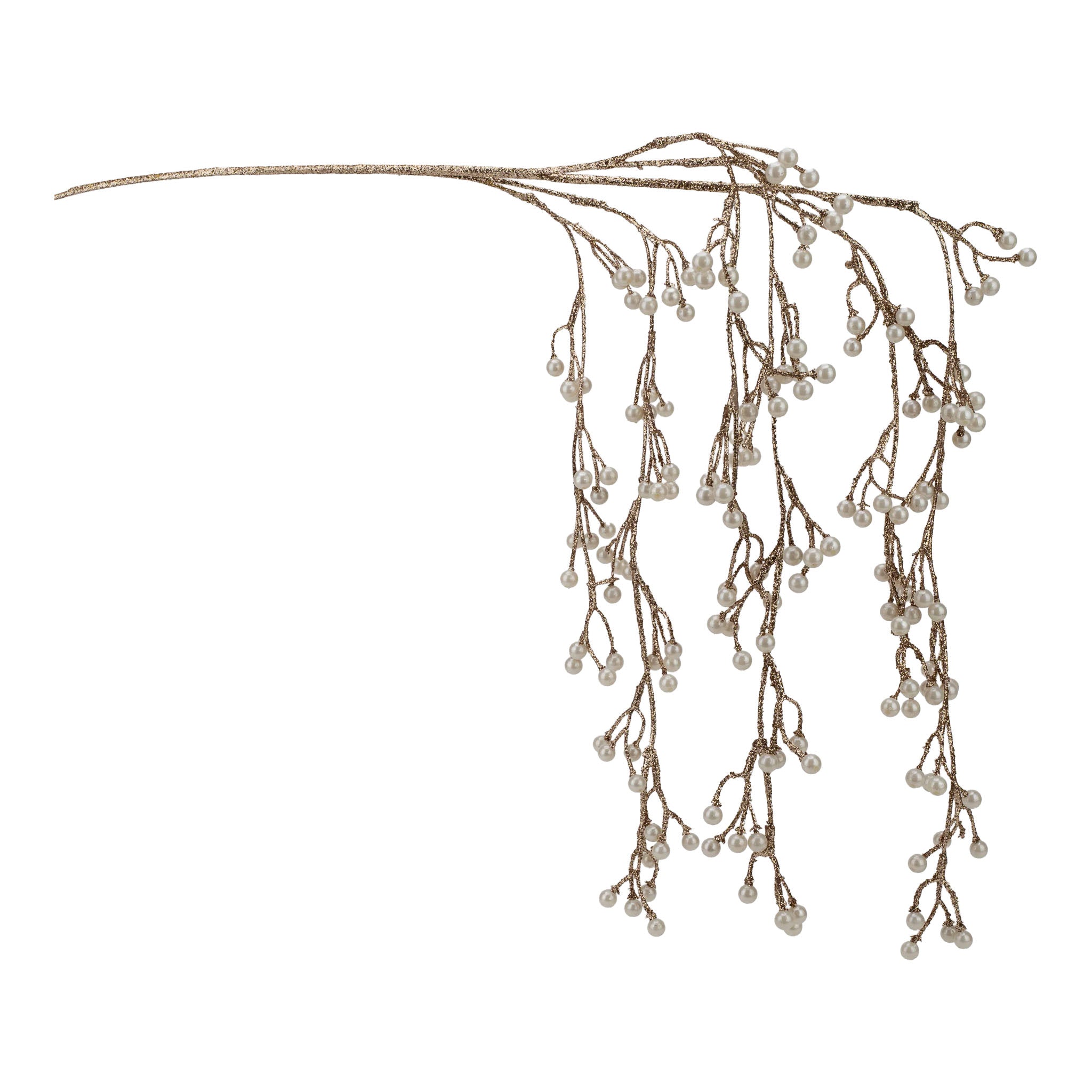 66cm Pearl Weeping Spray - Seasonal Decor