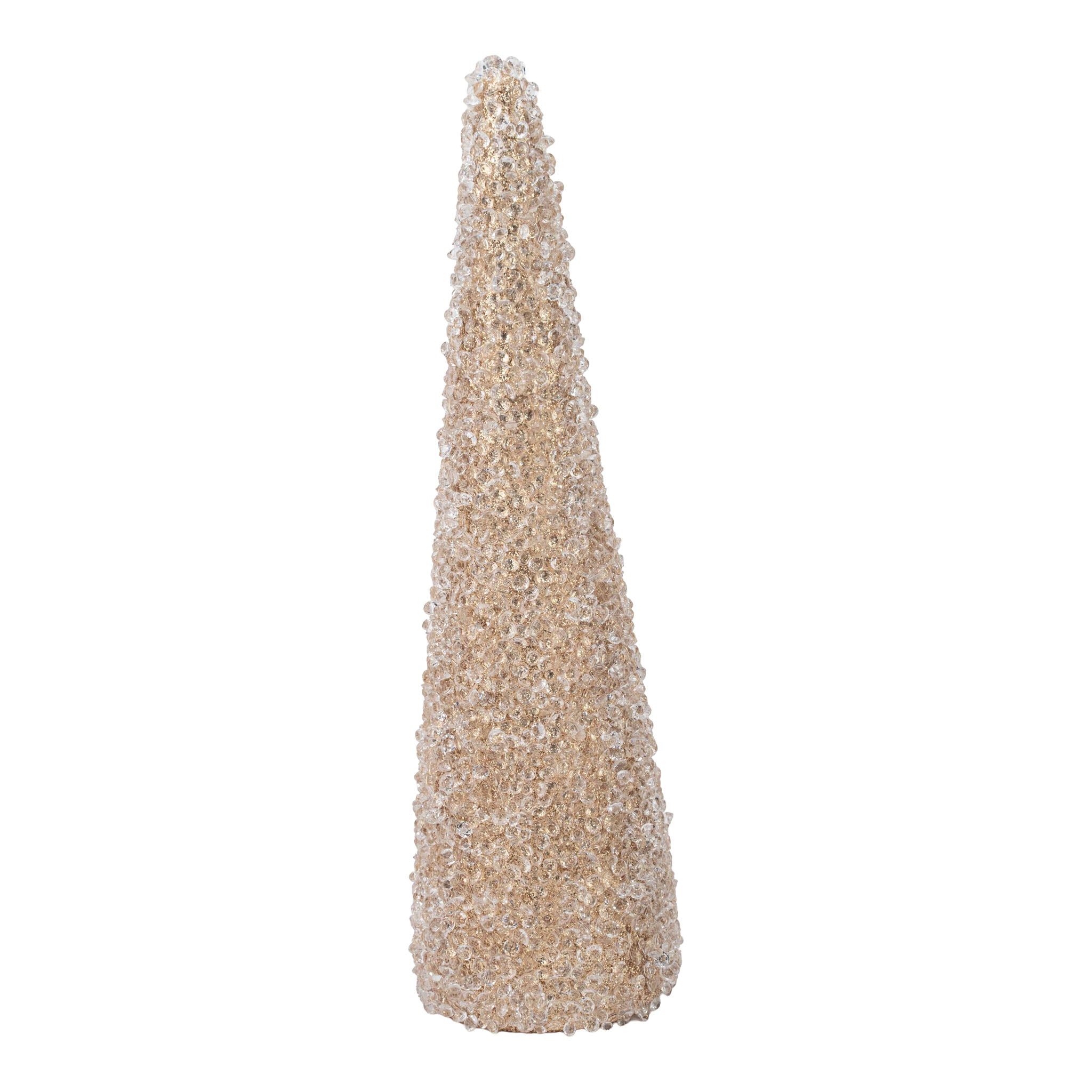 33cm Encrusted Gold Trees - Seasonal Decor