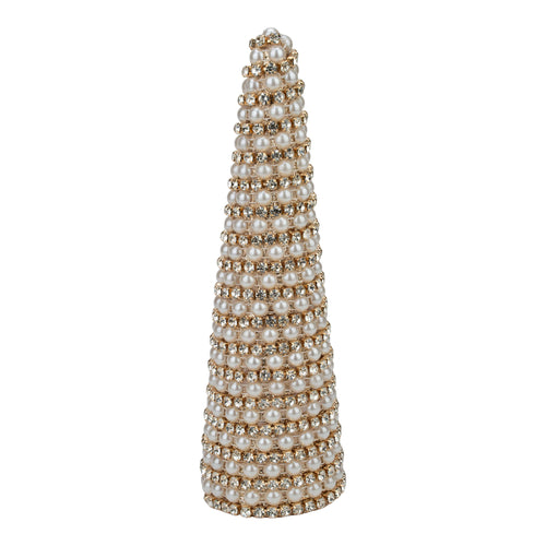 26cm Pearl Swirl Trees - Seasonal Decor