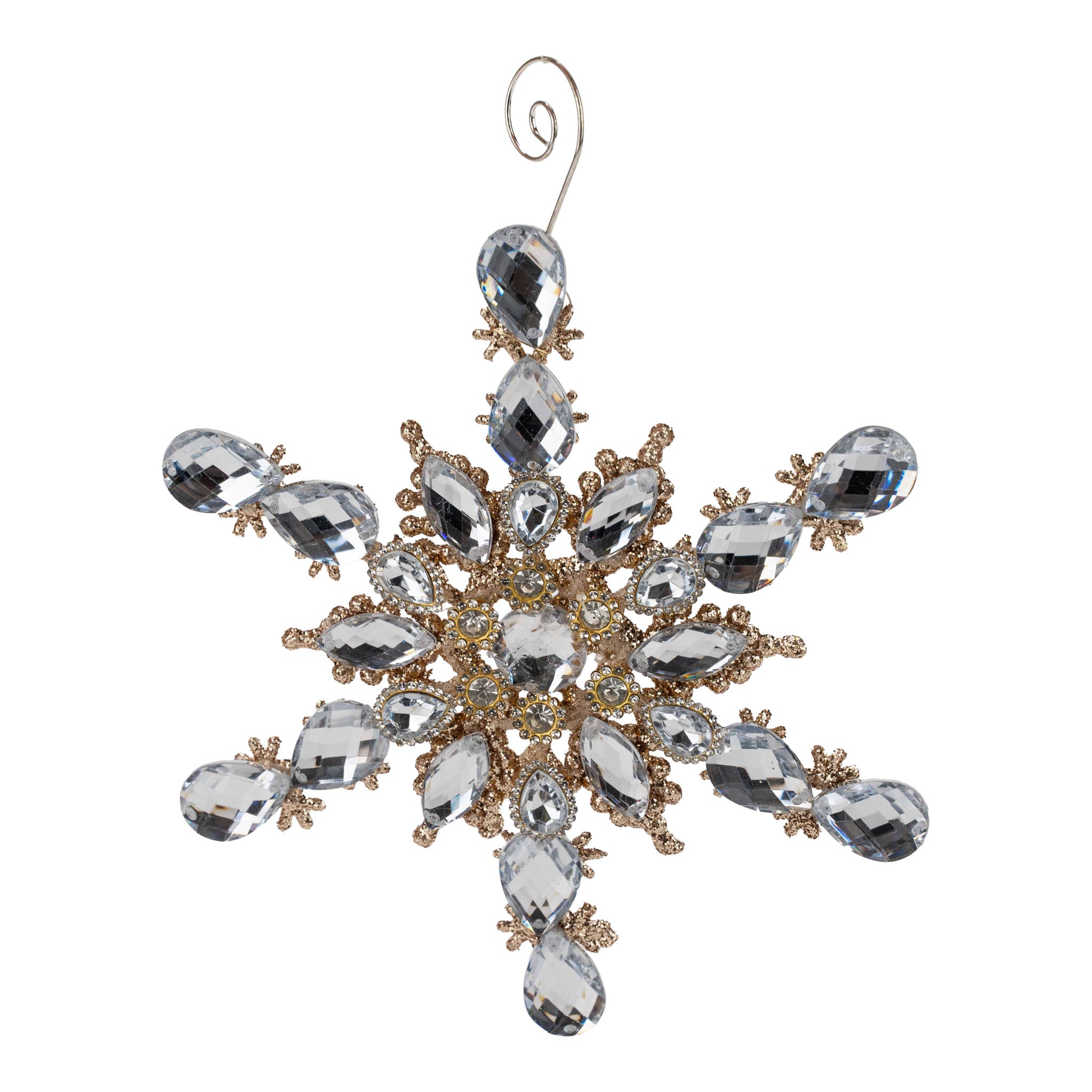 19cm Beaded Acrylic Starburst - Seasonal Decor