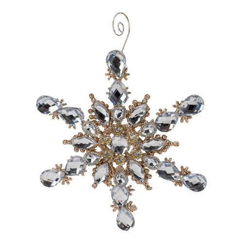 19cm Beaded Acrylic Starburst - Seasonal Decor