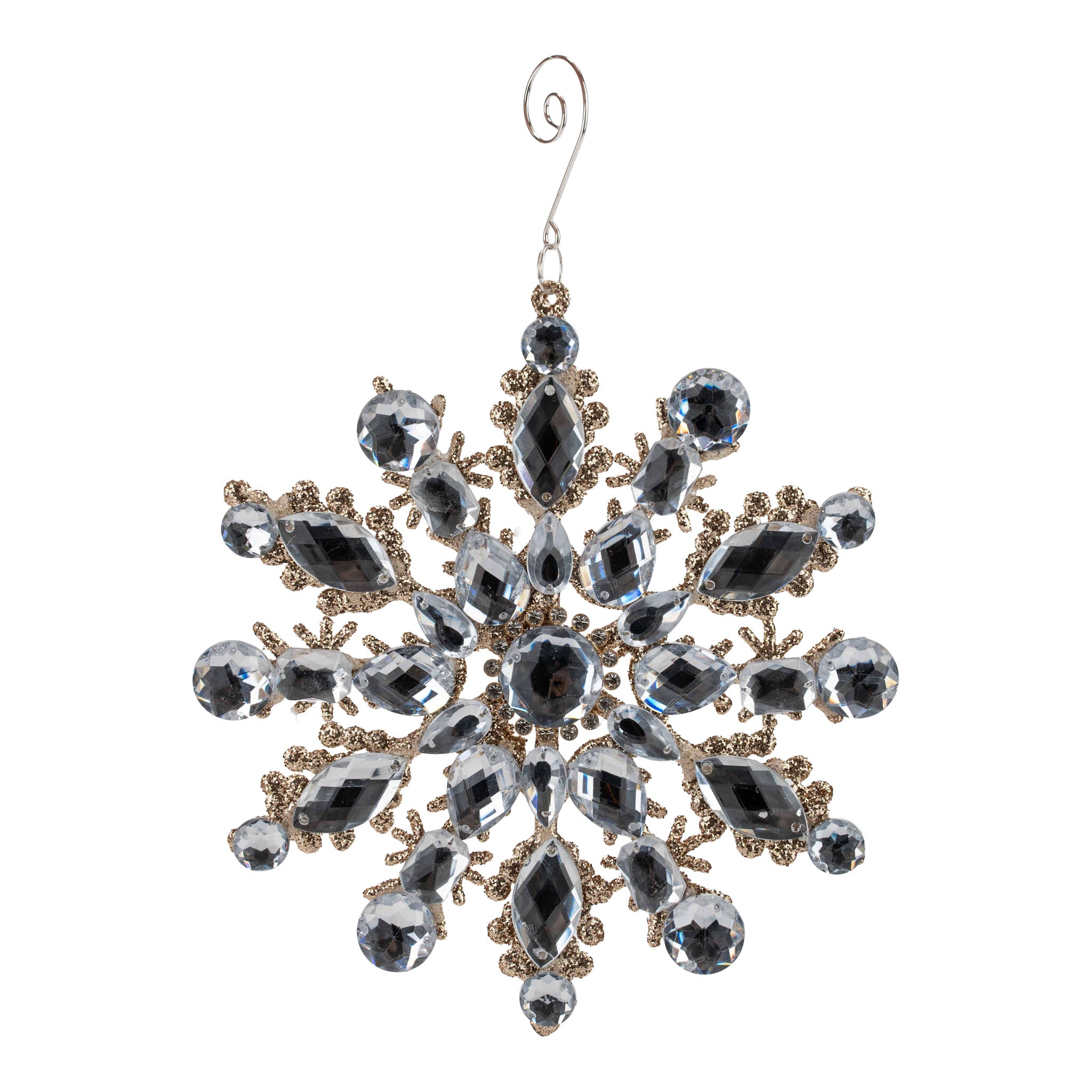 19cm Beaded Acrylic Starburst - Seasonal Decor