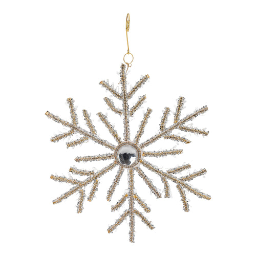 25cm Beaded Starburst - Seasonal Decor
