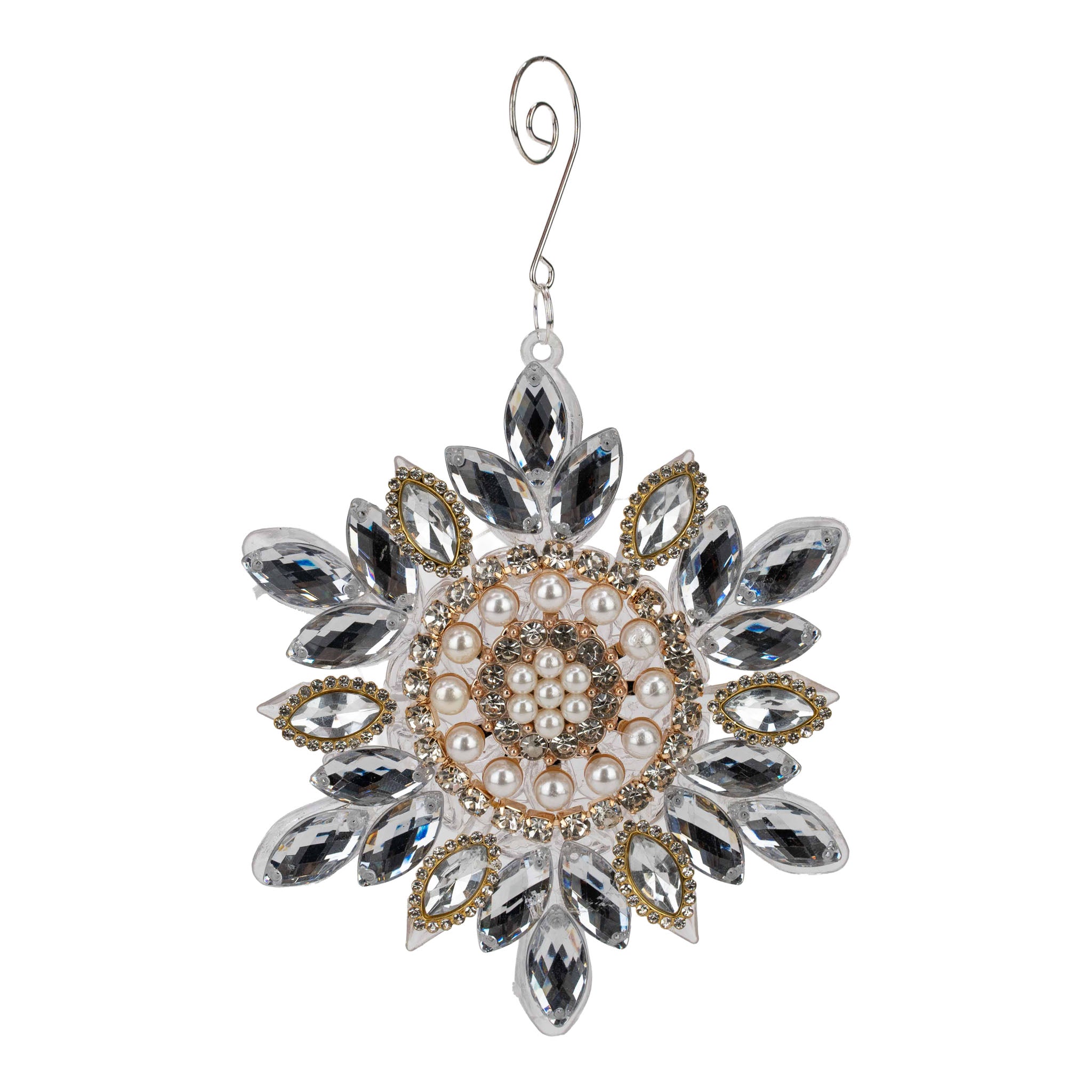 17cm Beaded Acrylic Starburst - Seasonal Decor