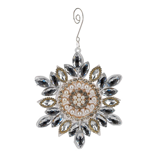 17cm Beaded Acrylic Starburst - Seasonal Decor