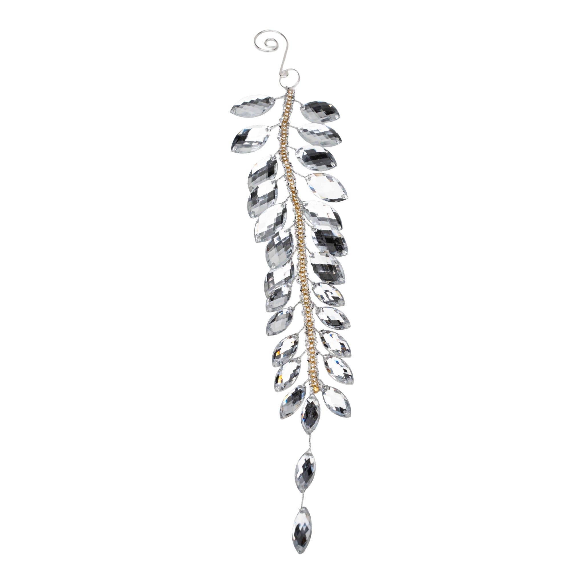 22cm Acrylic Leaf Hanging - Seasonal Decor