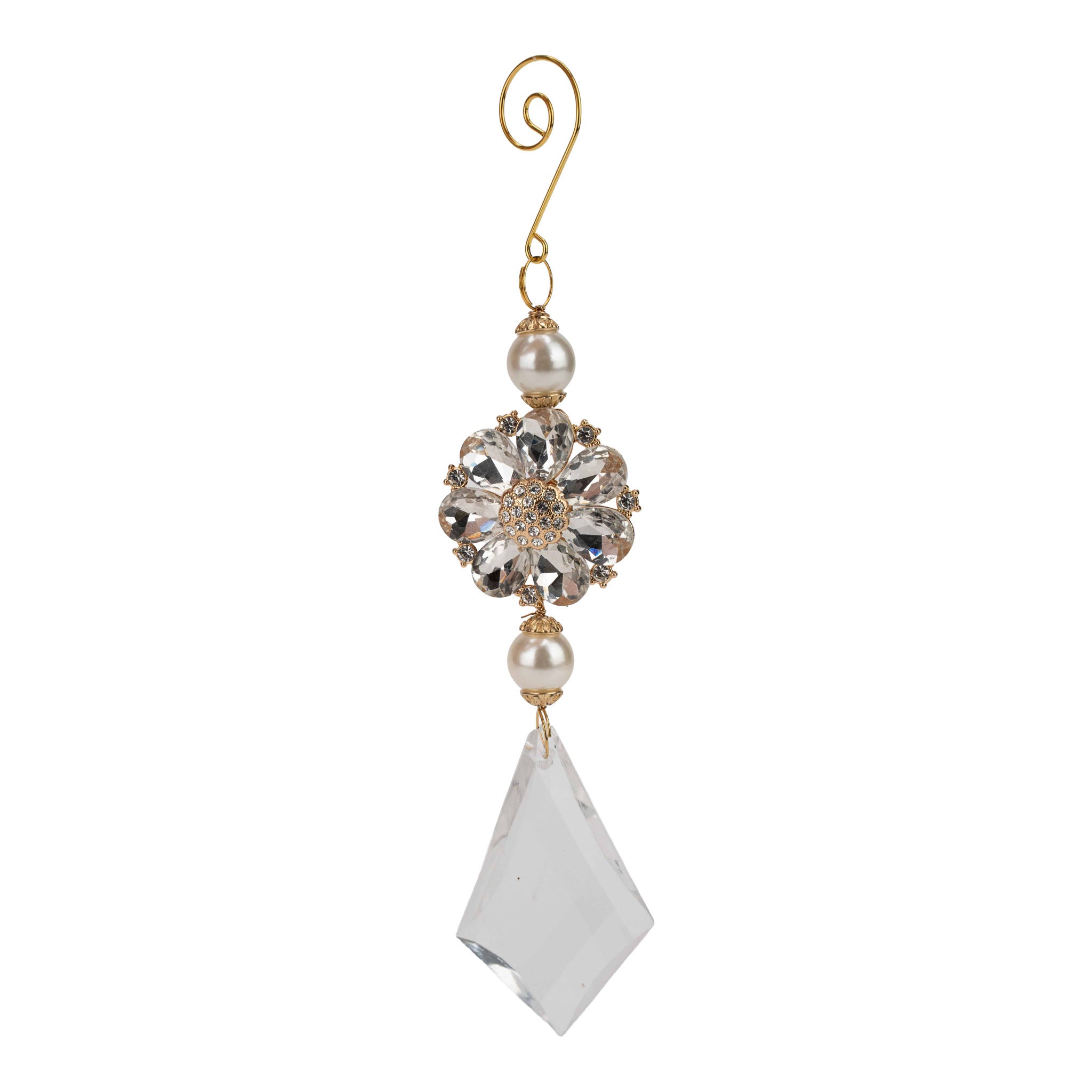 22cm Beaded Acrylic Starburst Drop - Seasonal Decor