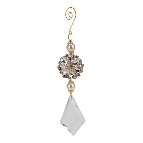 22cm Beaded Acrylic Starburst Drop - Seasonal Decor