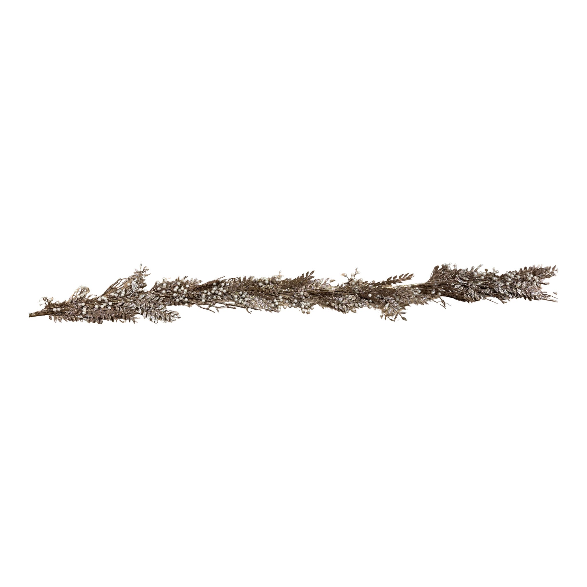167cm Pearl Gold Leaf Garland - Seasonal Decor
