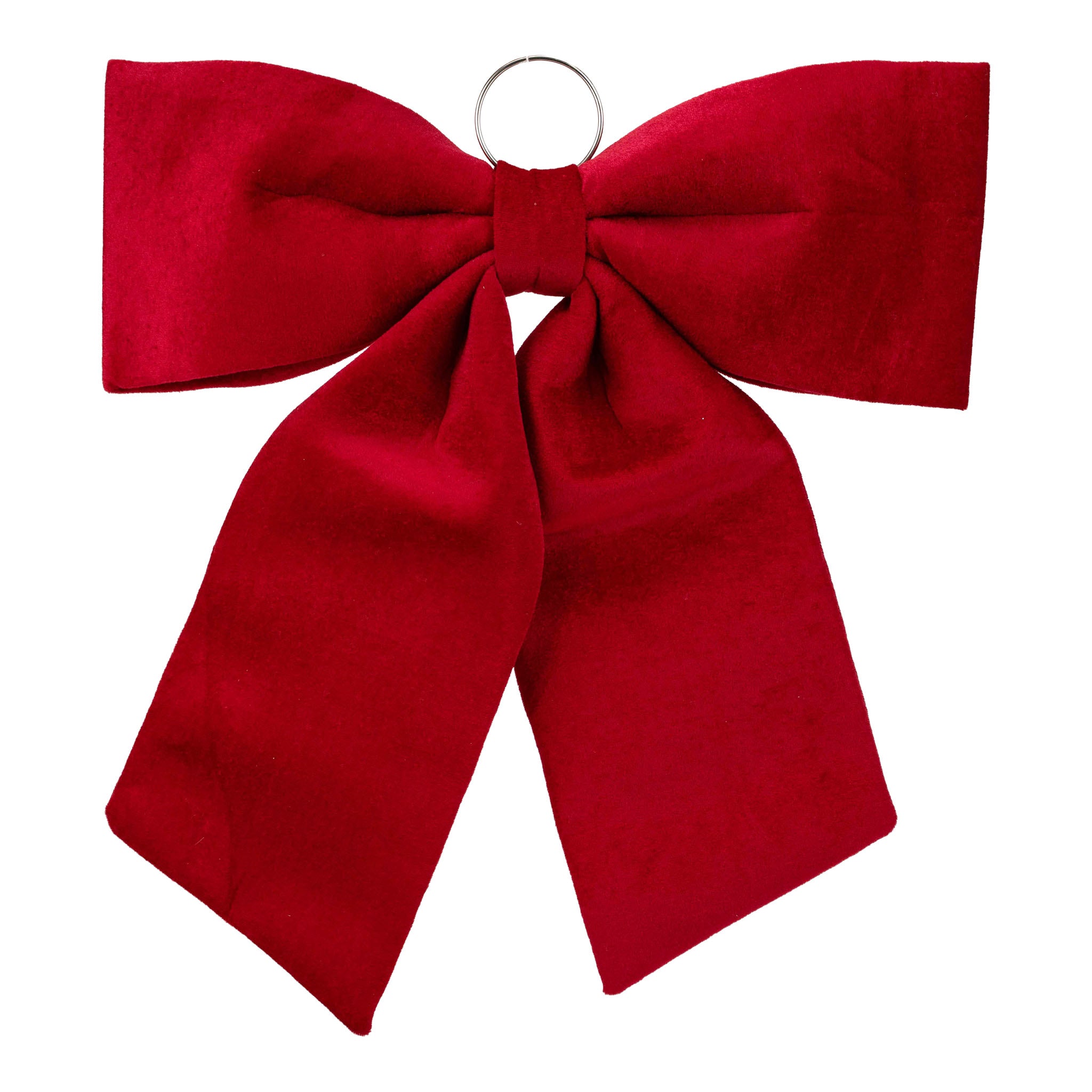 52cm Burgundy Felt Bow - Seasonal Decor