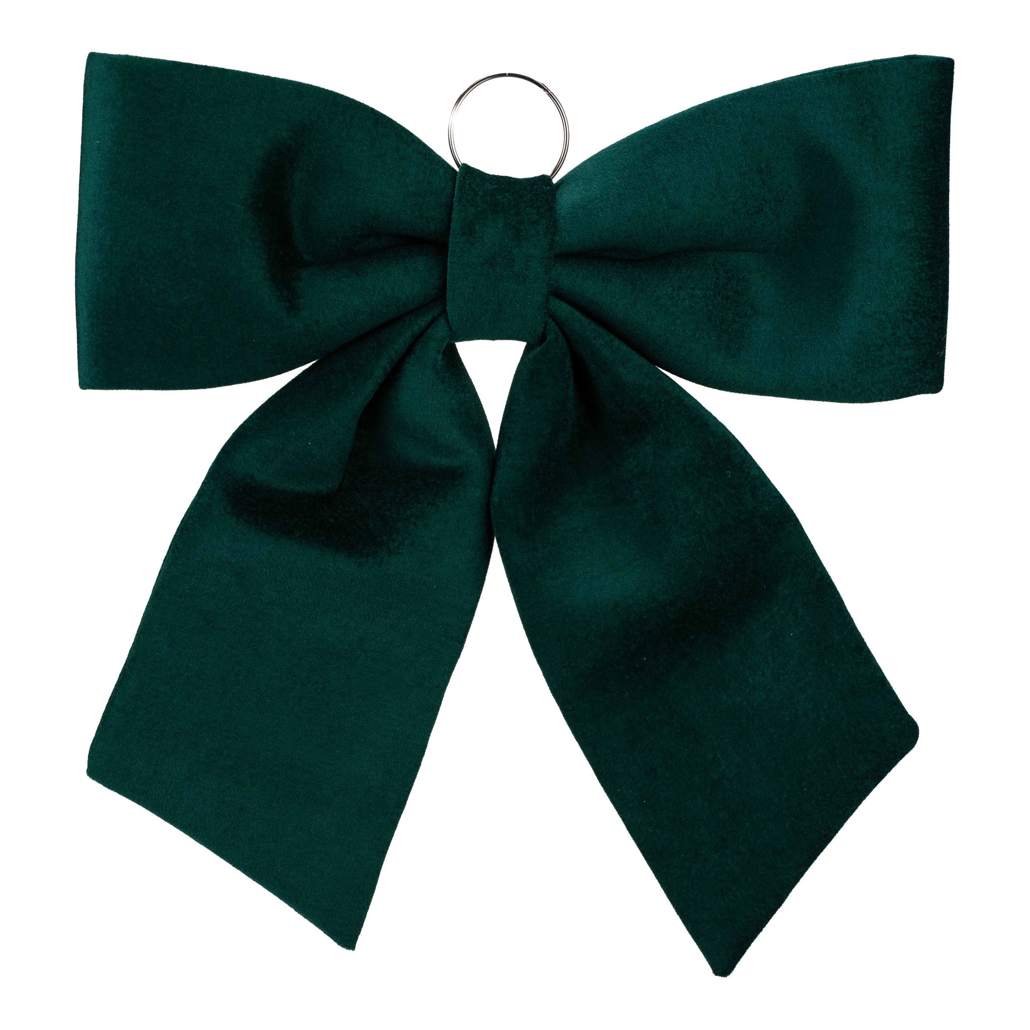 52cm Green Felt Bow - Seasonal Decor