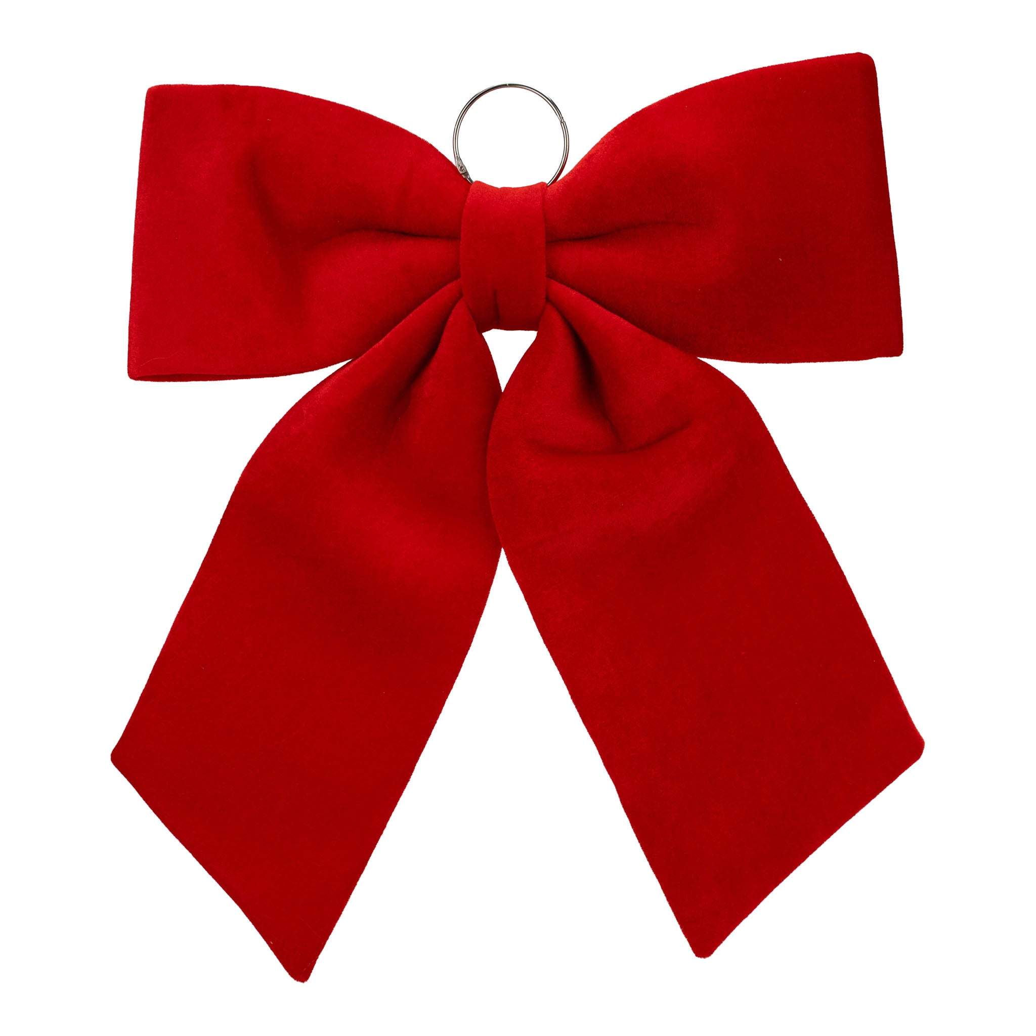 52cm Red Felt Bow - Seasonal Decor