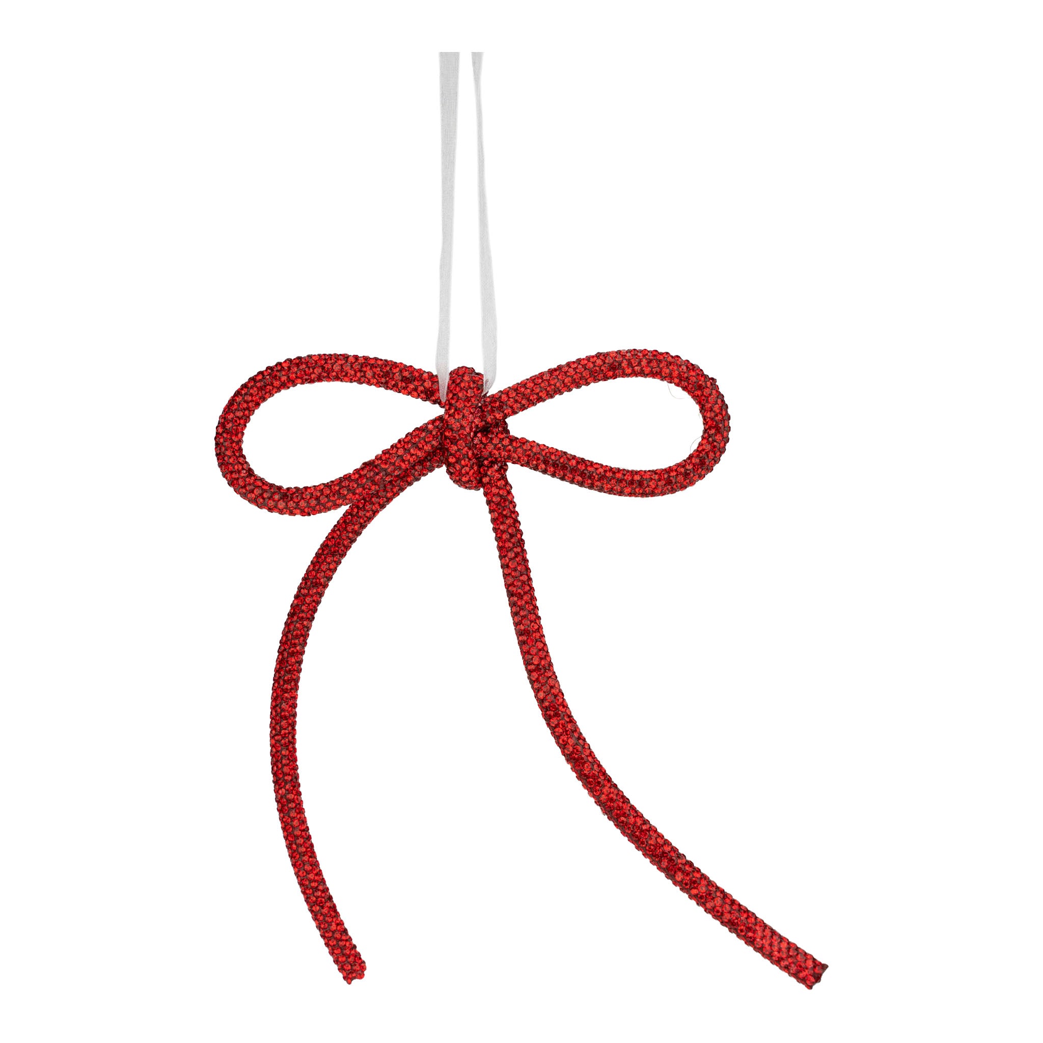 18cm Red Rope Bow - Seasonal Decor