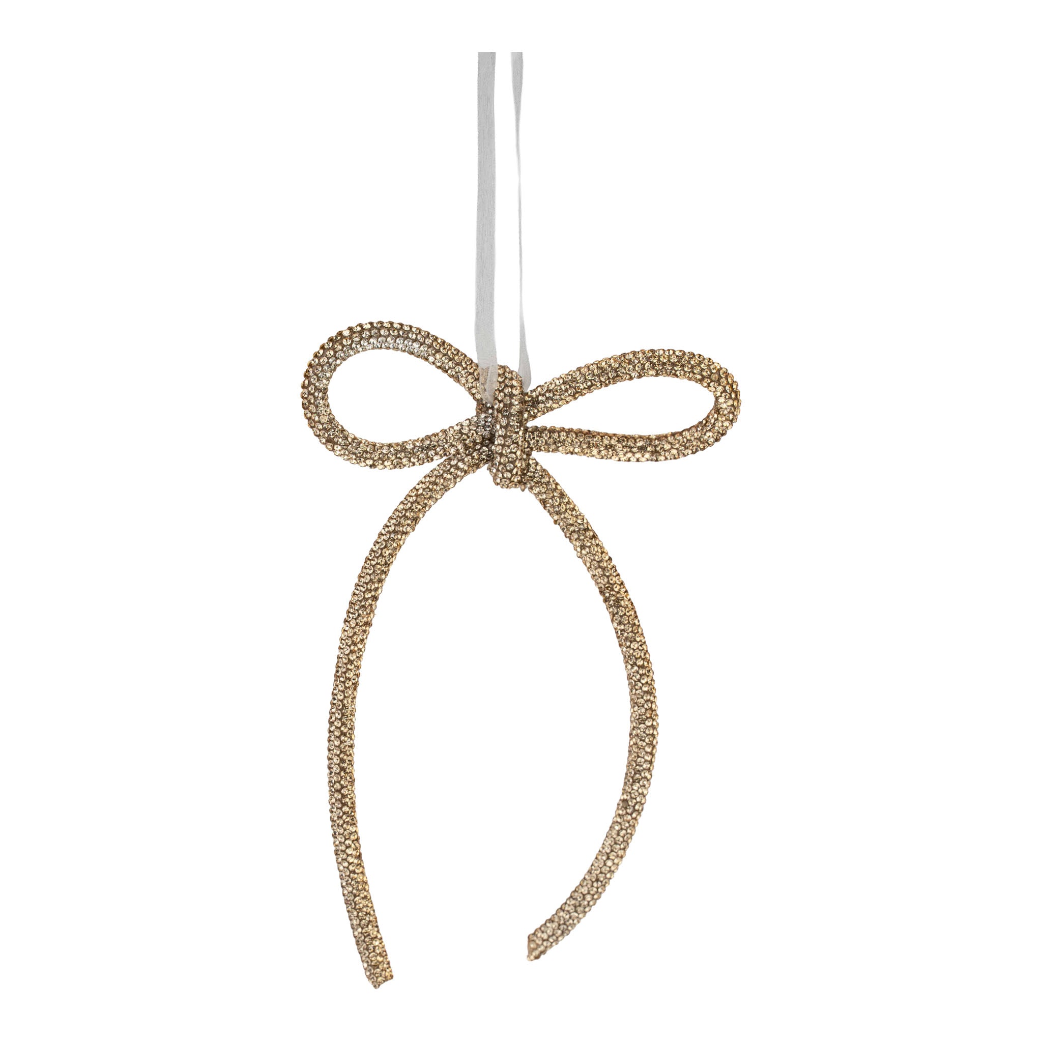 18cm Gold Rope Bow - Seasonal Decor