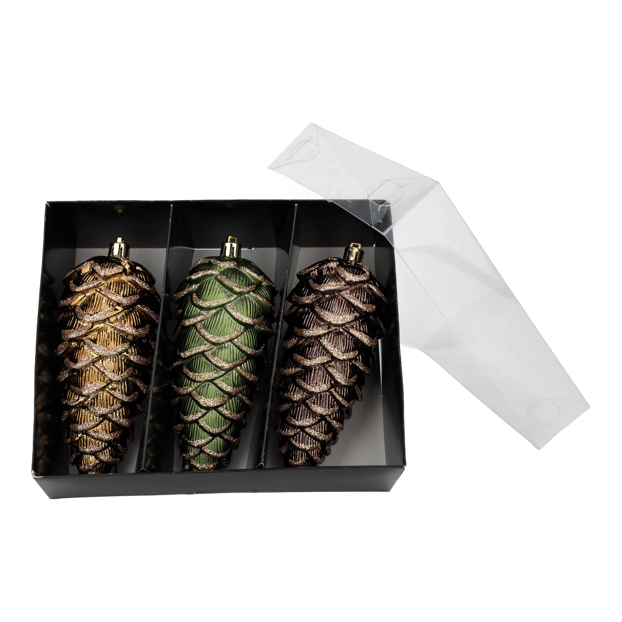 19cm Pinecone Set of 3 Woodlands - Seasonal Decor