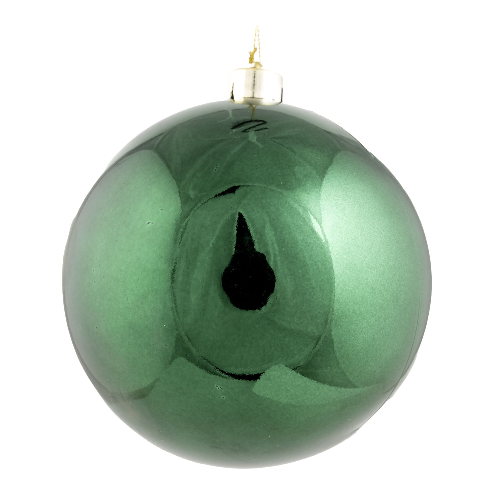 15cm Shiny Green Ball - Seasonal Decor