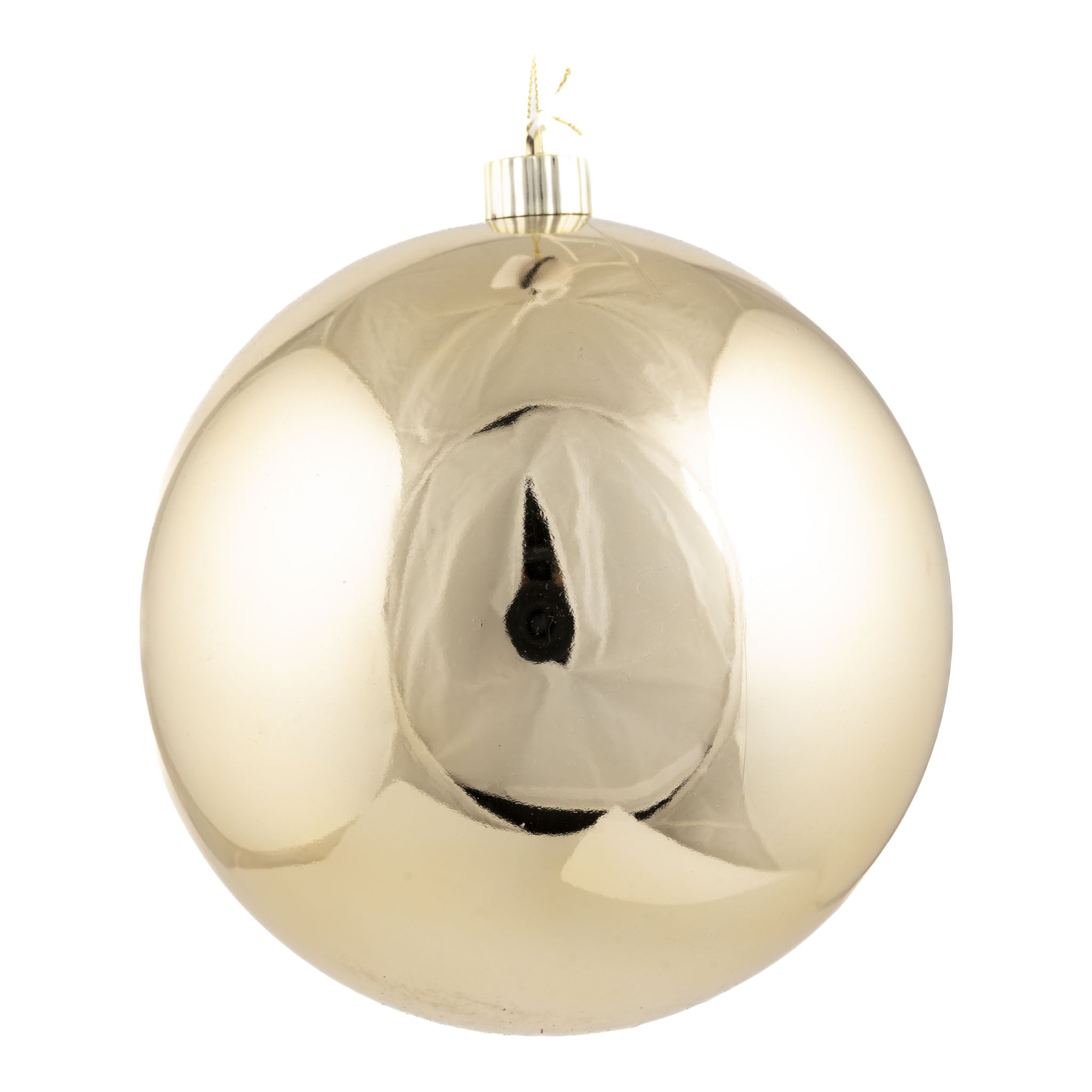 20cm Shiny Gold Ball - Seasonal Decor