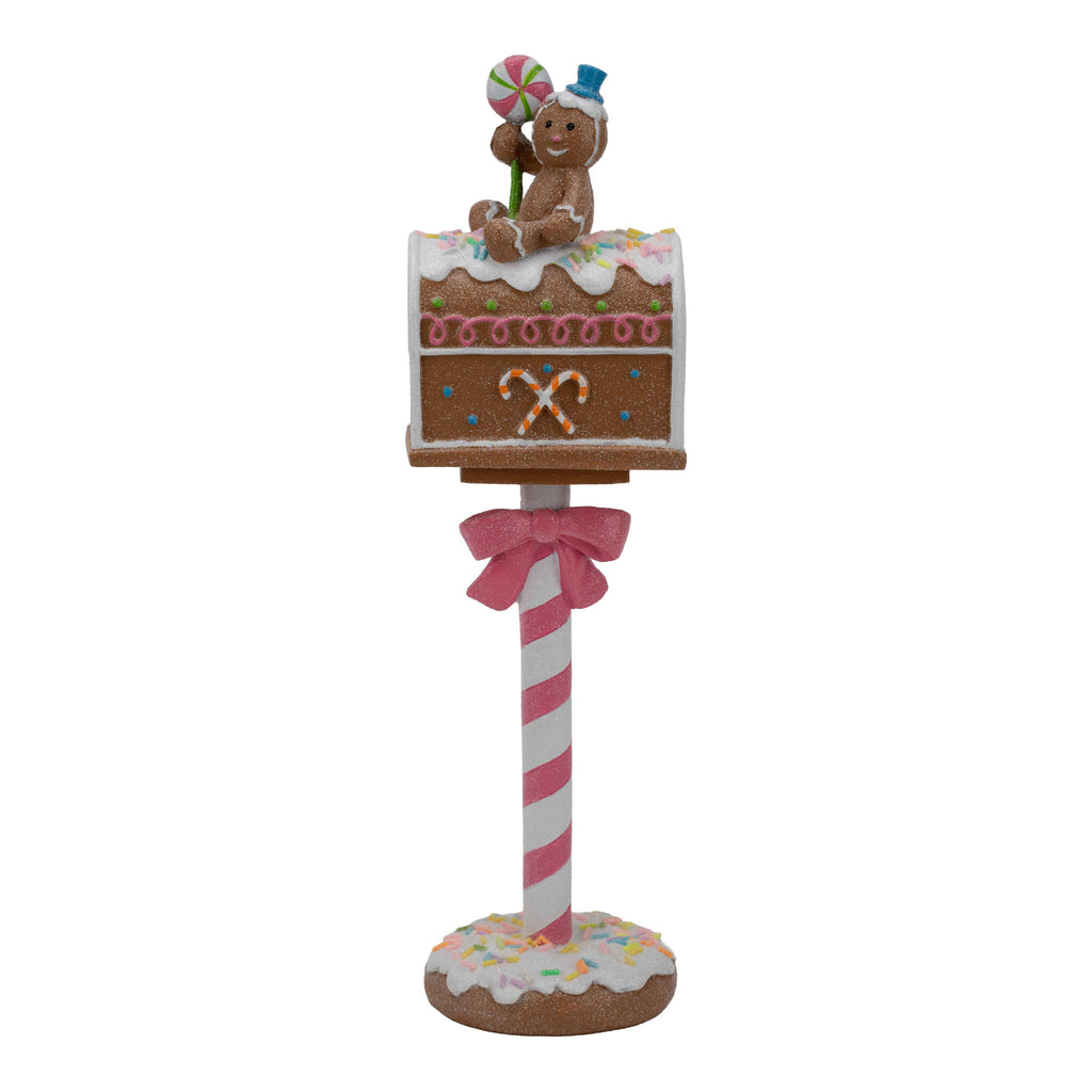 36cm Gingerbread Candy Mail Box - Seasonal Decor
