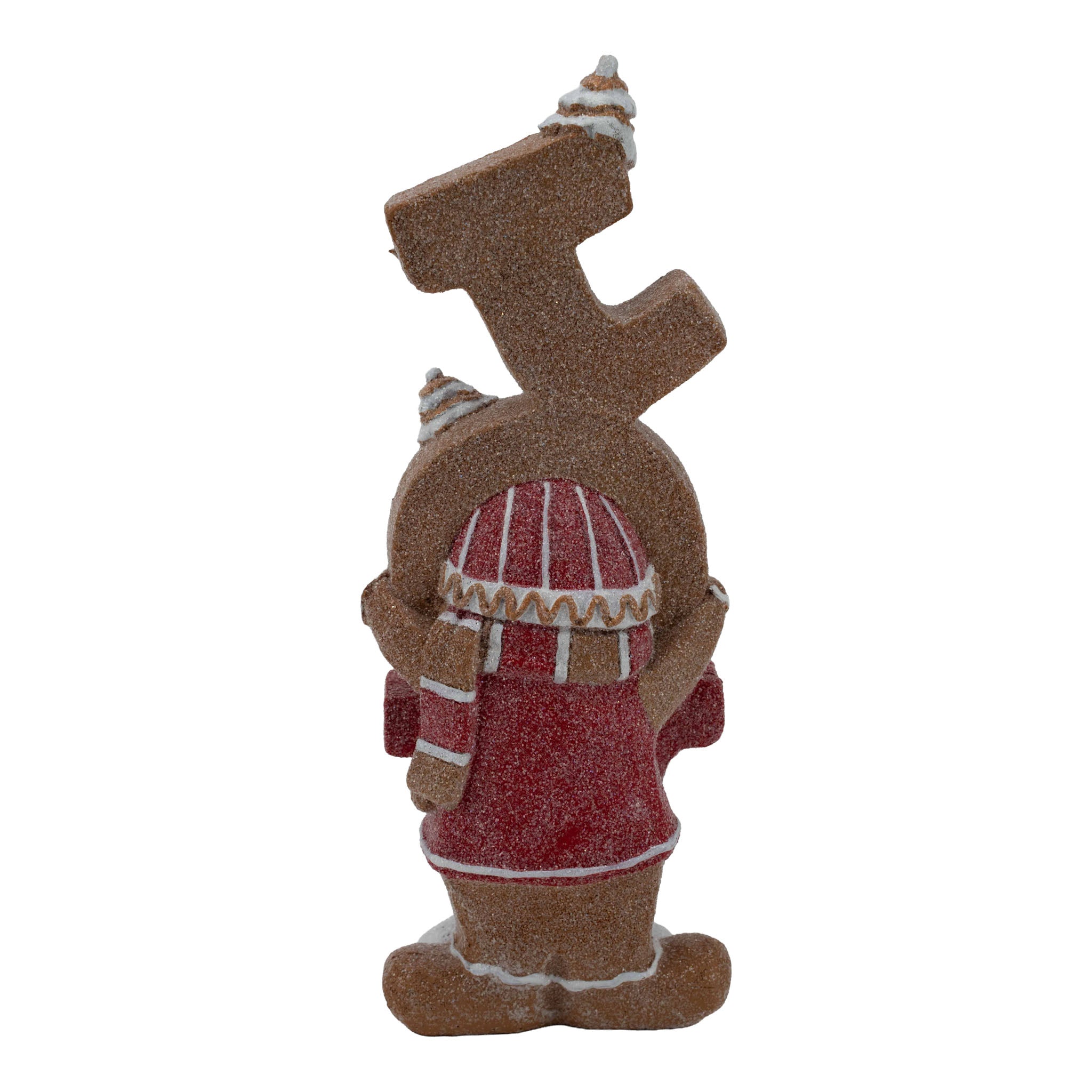 24cm Gingerbread Red White Joy Decor - Seasonal Decor