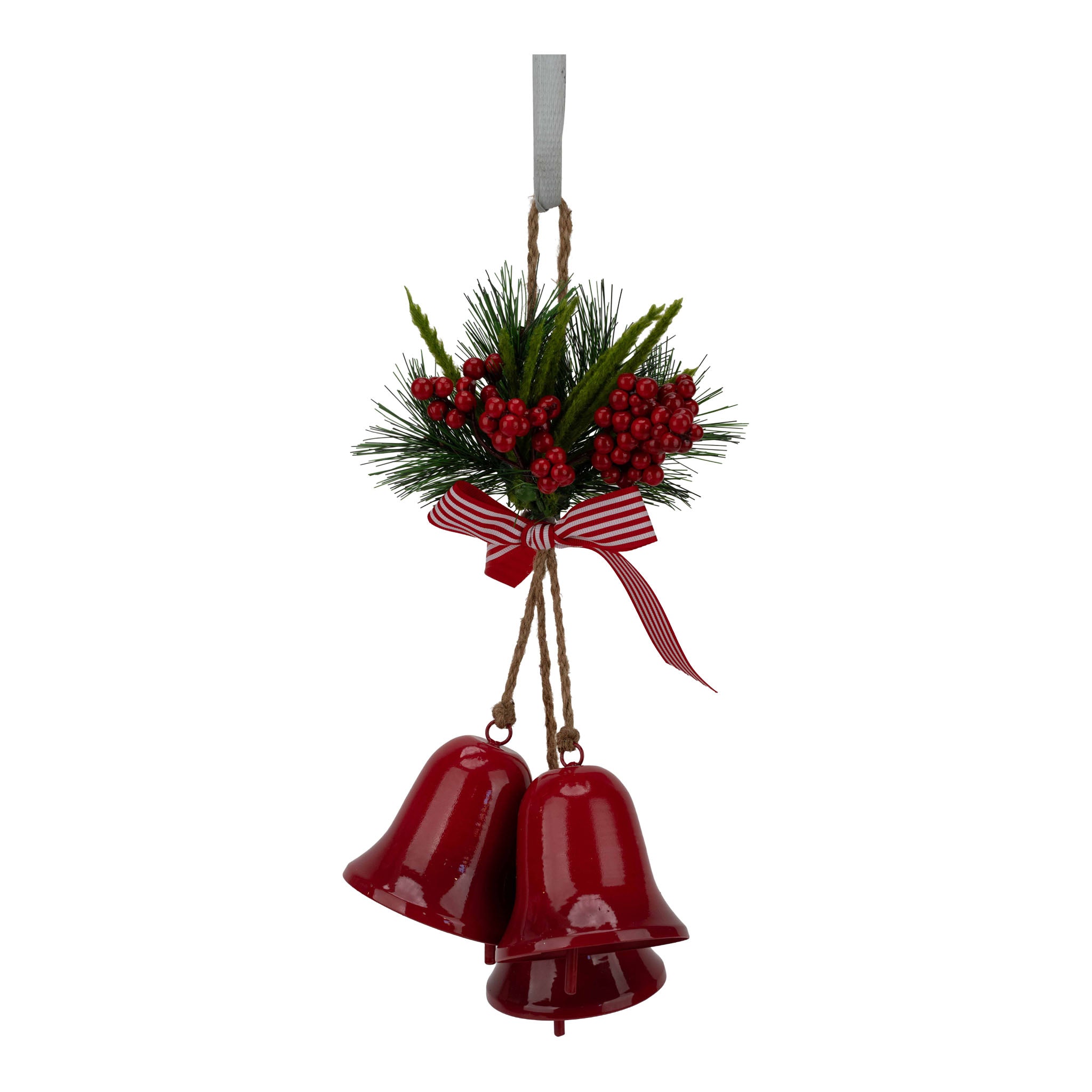 9cm Red Christmas 3 Bell Decor - Seasonal Decor