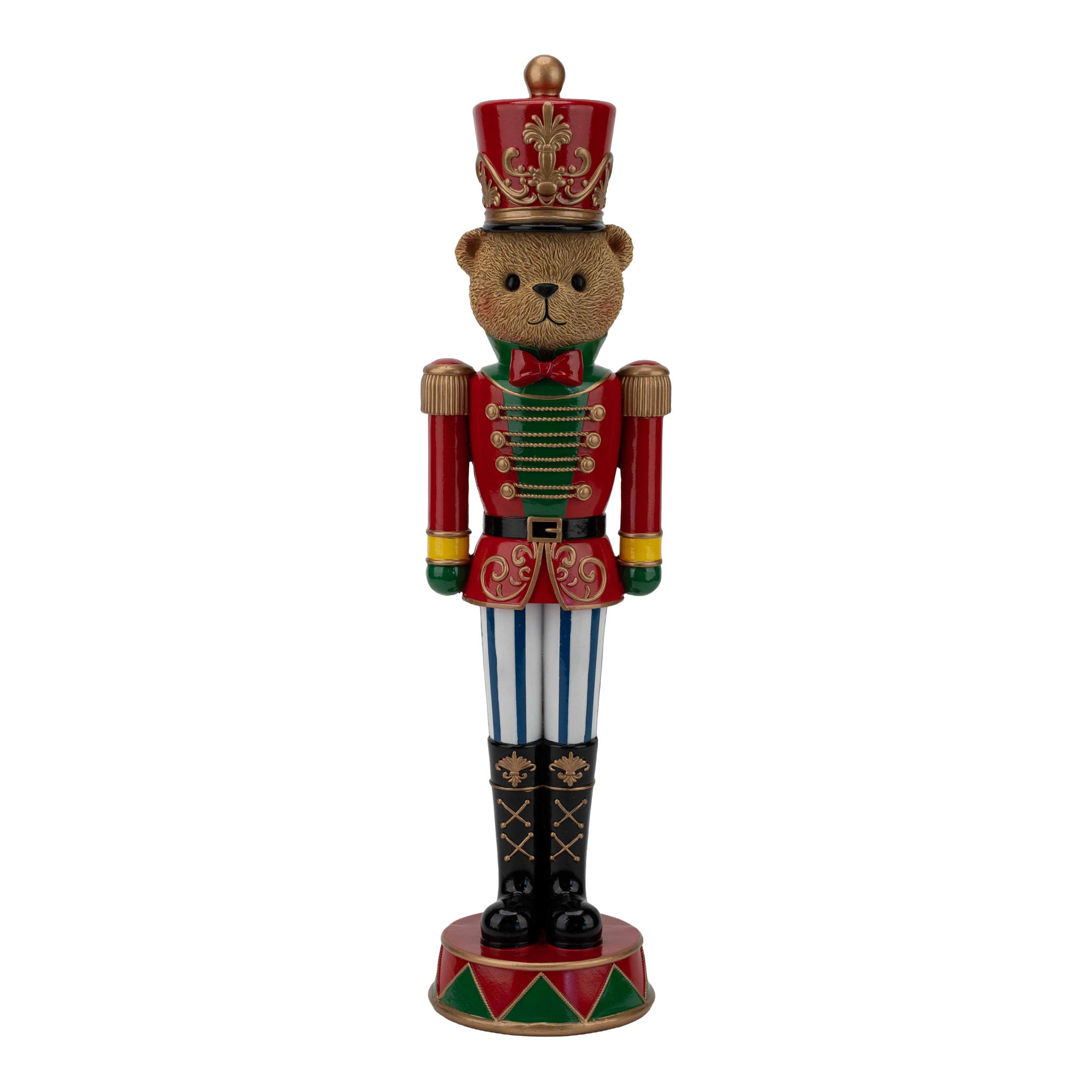 46cm Standing Bear Nutcracker - Seasonal Decor