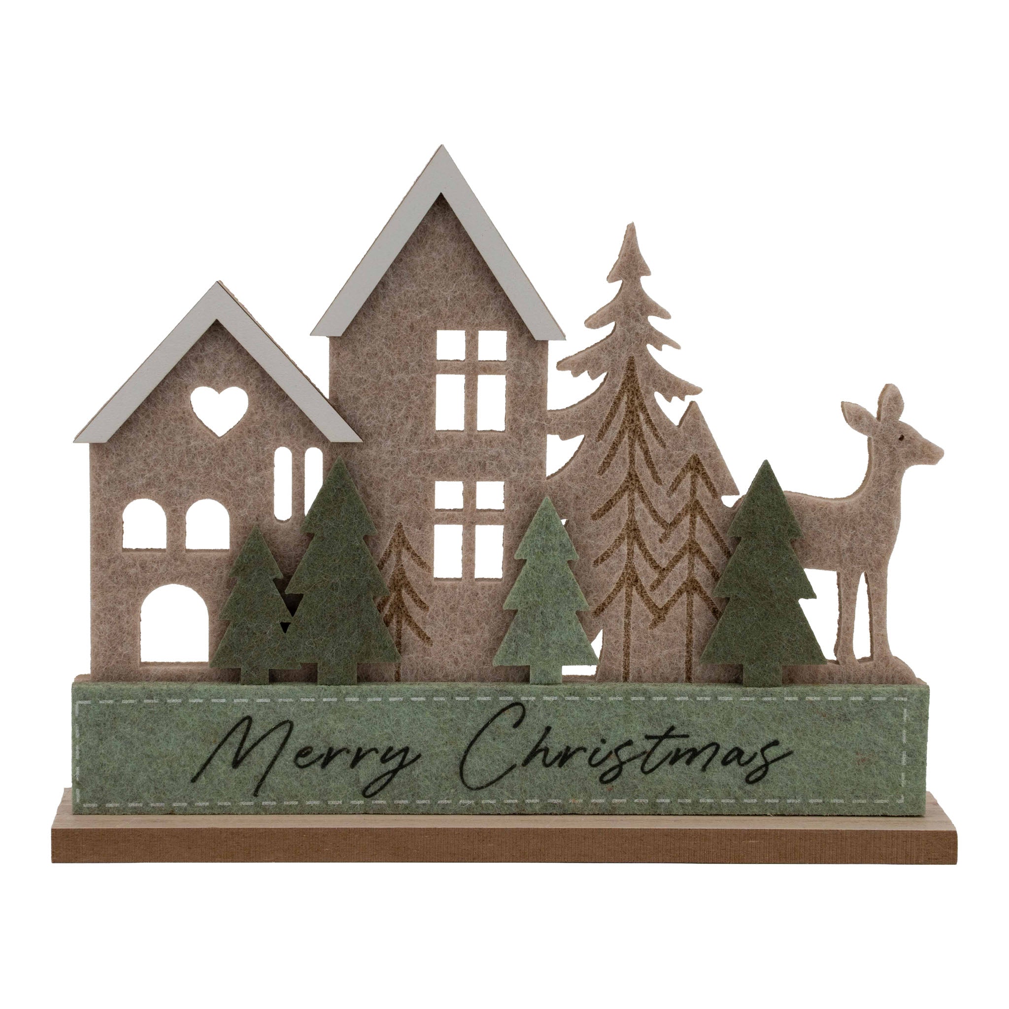 24cm Sage Green Scene - Seasonal Decor
