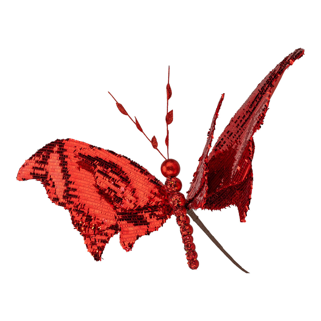 50cm Red Double Butterfly - Seasonal Decor